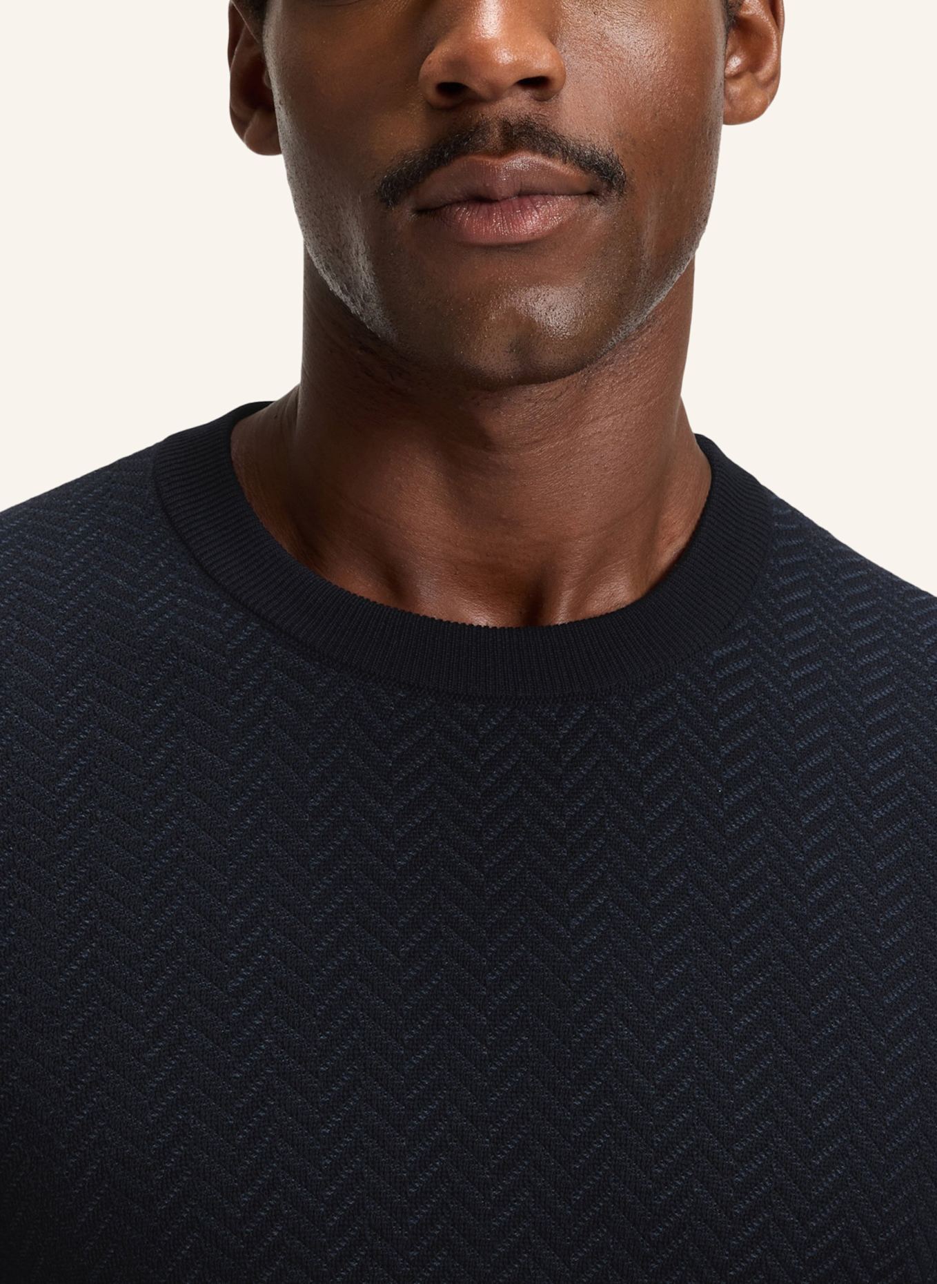 BOSS Pullover H-HABITO Regular Fit: DUNKELBLAU