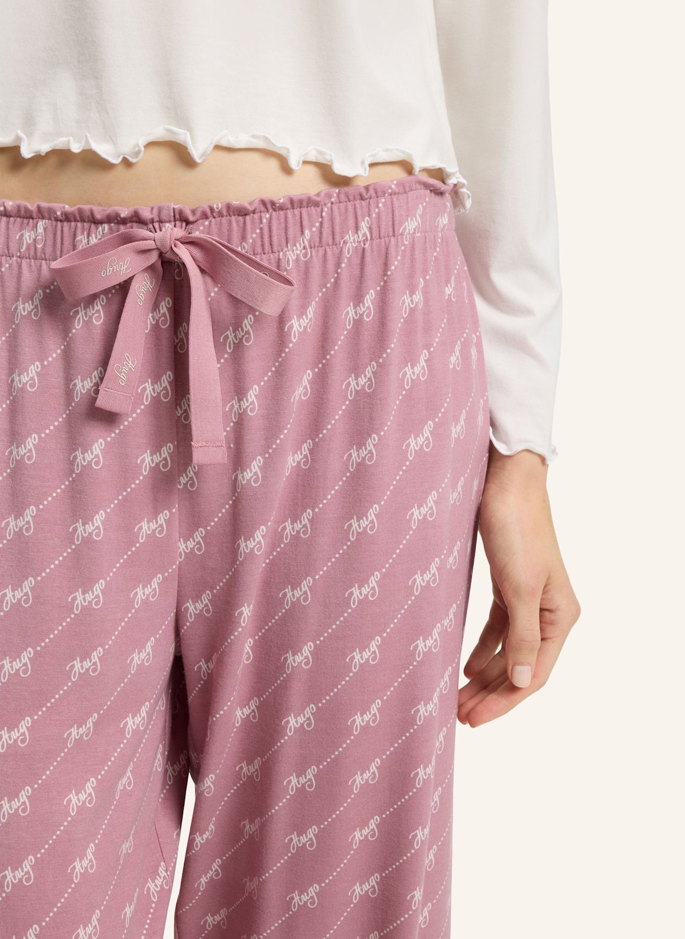 HUGO Pyjamas Unterteil CASUAL PANTS: PINK