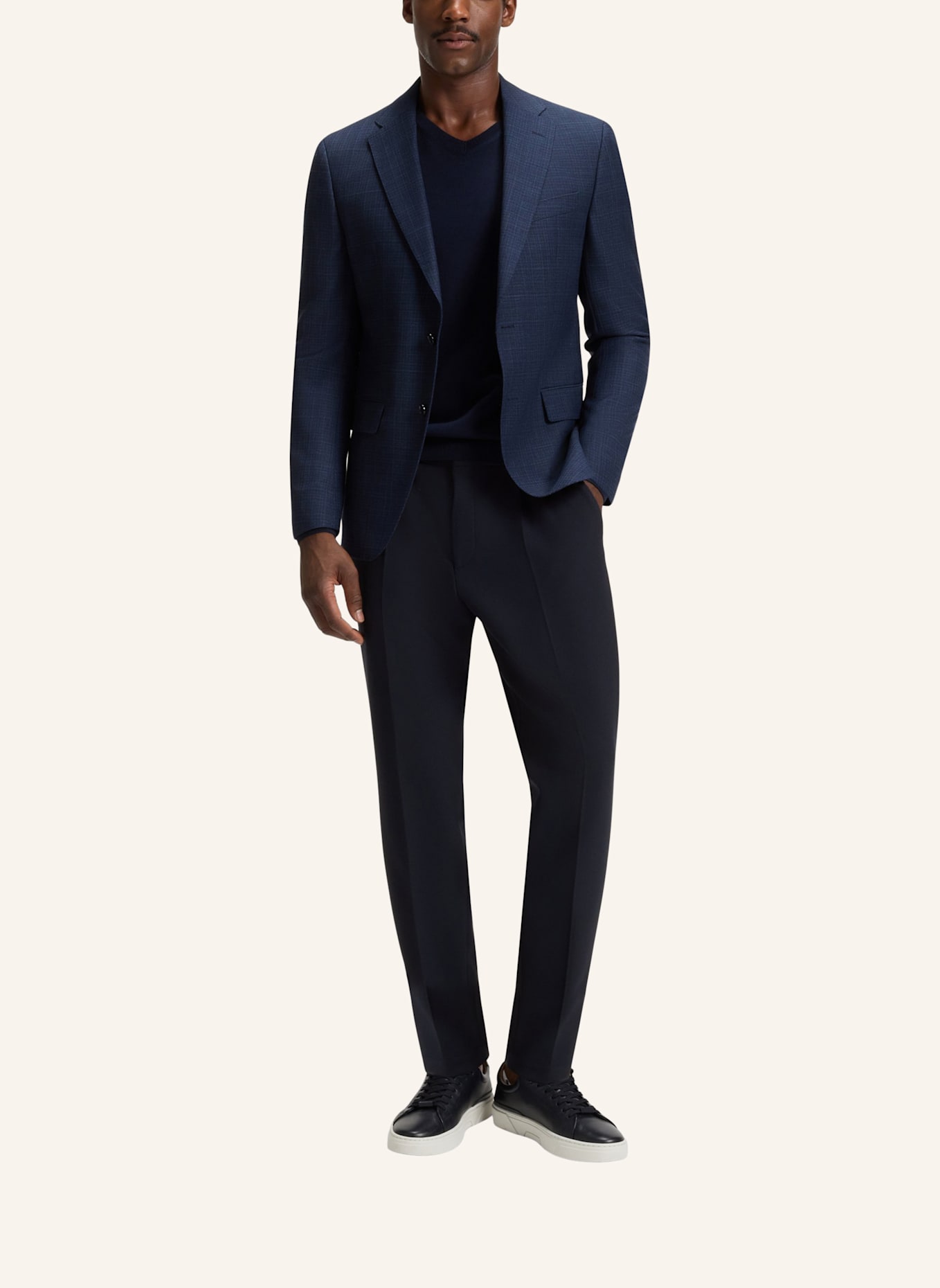 BOSS Business Hose C-PERIN-PL-BB-254 Tapered Fit: DUNKELBLAU