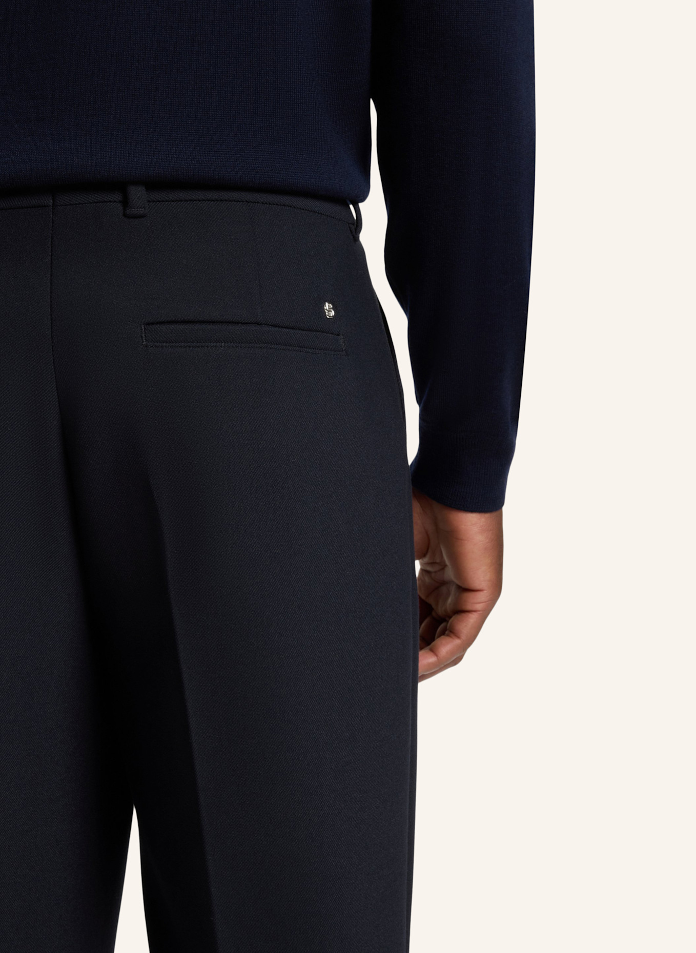 BOSS Business Hose C-PERIN-PL-BB-254 Tapered Fit: DUNKELBLAU