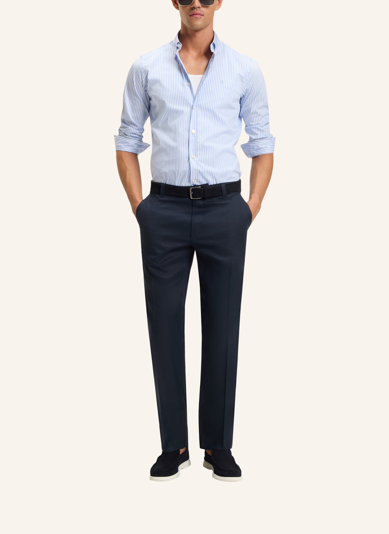 BOSS Casual Hose C-KENT-GW-P Straight Fit: DUNKELBLAU