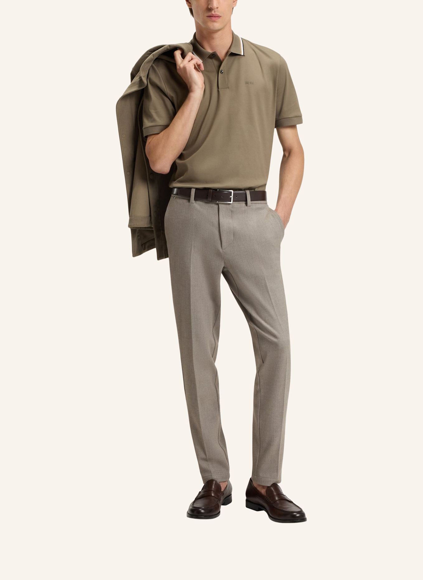 BOSS Casual Hose H-KAITON1 Slim Fit: BRAUN