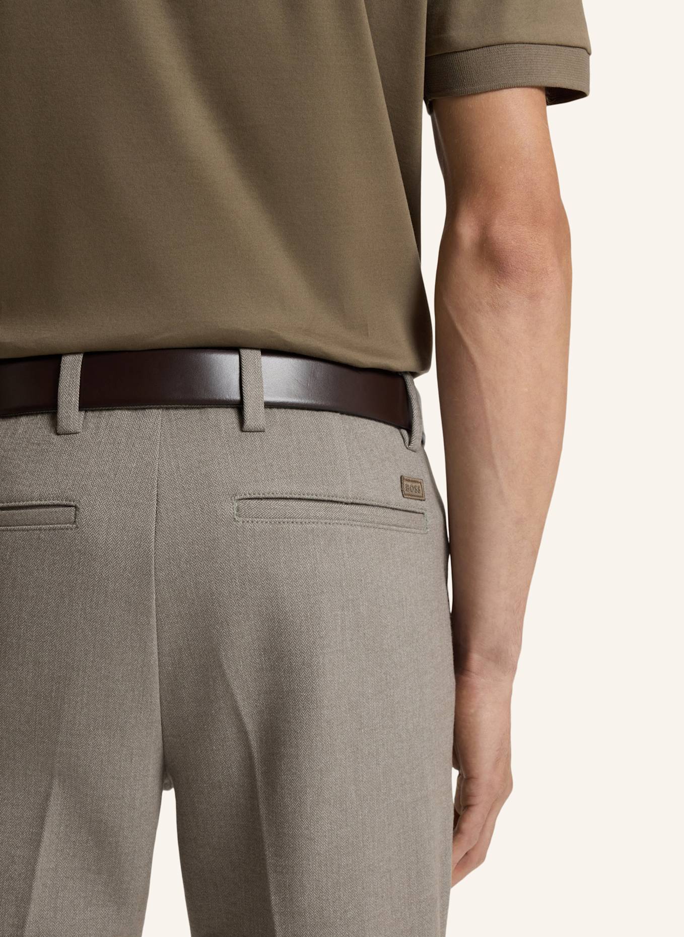 BOSS Casual Hose H-KAITON1 Slim Fit: BRAUN