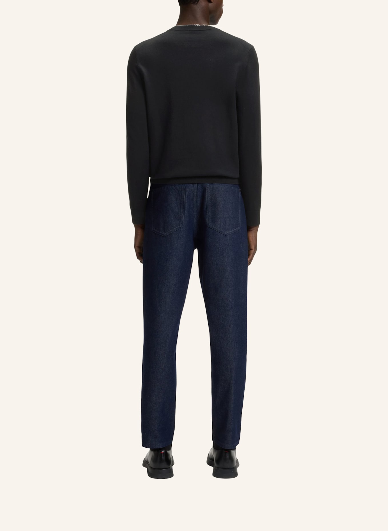 HUGO Pullover SAN CUDO-1 Regular Fit: DUNKELBLAU