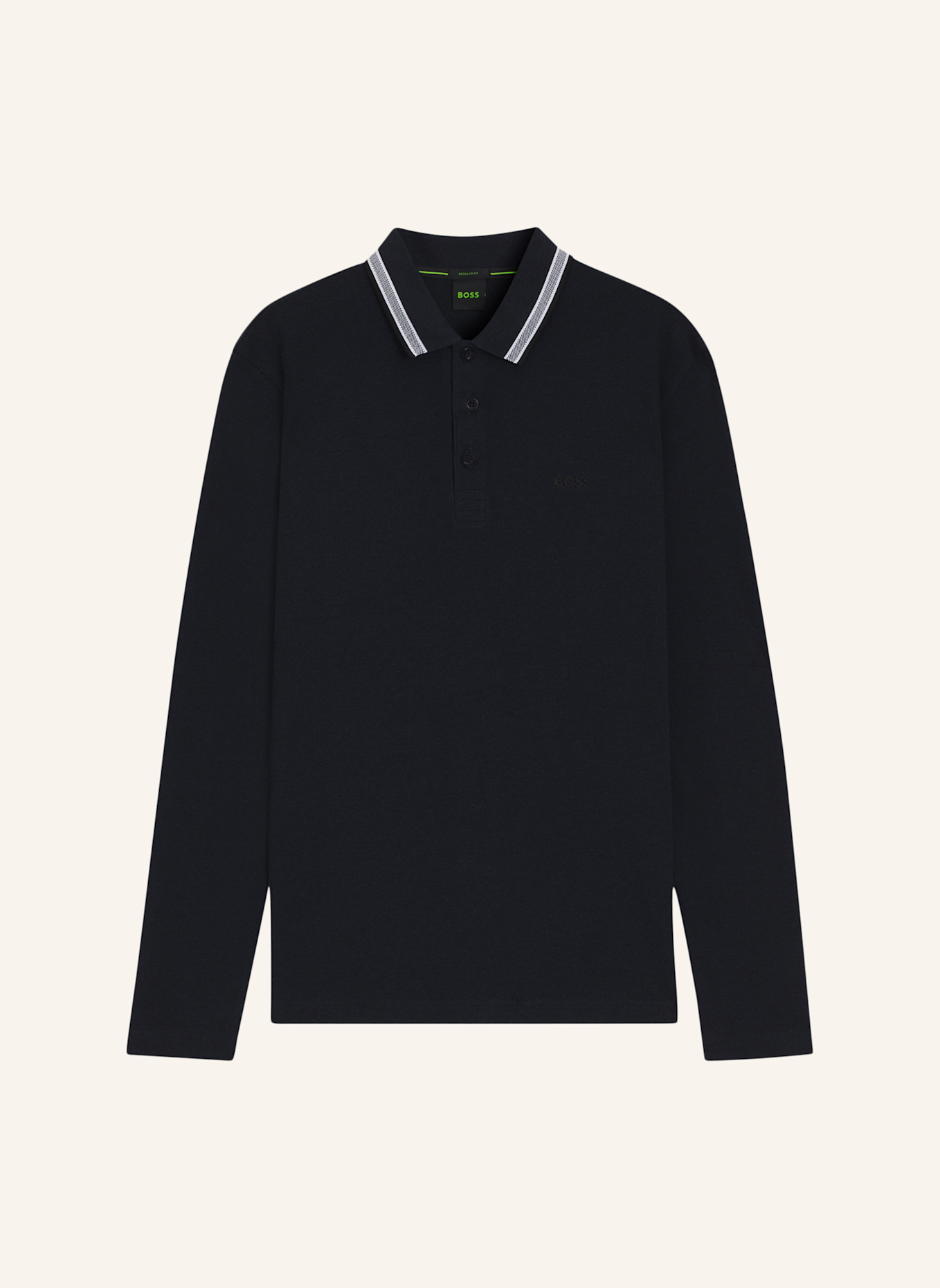 BOSS Piqué-Poloshirt PLISY Regular Fit: DUNKELBLAU