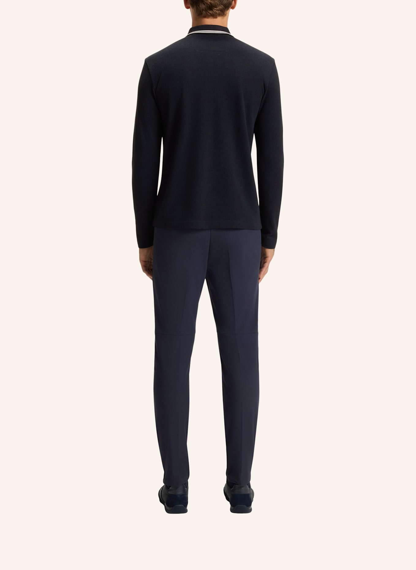 BOSS Piqué-Poloshirt PLISY Regular Fit: DUNKELBLAU