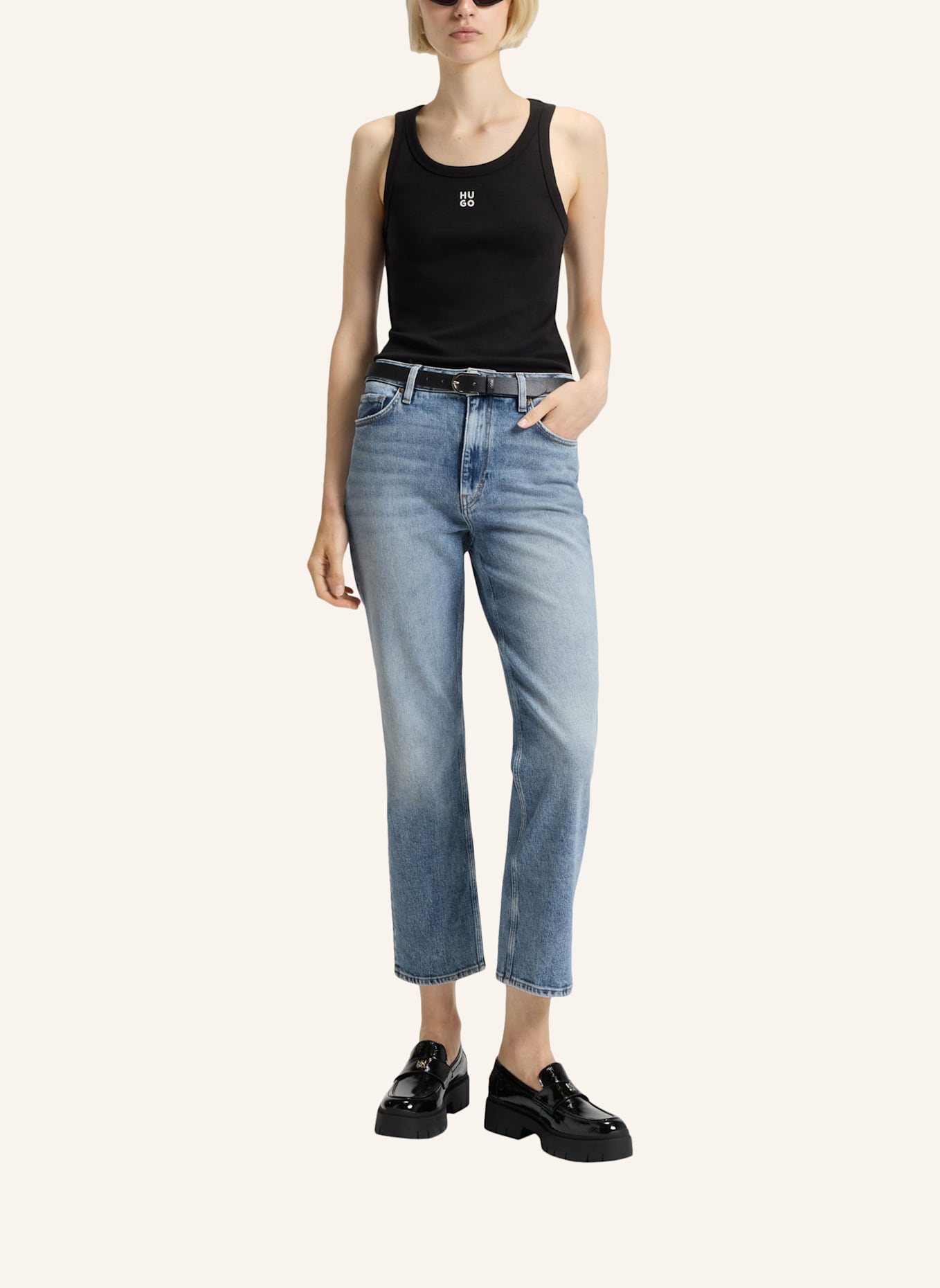 HUGO Jeans GULIANNE Slim Fit: TÜRKIS