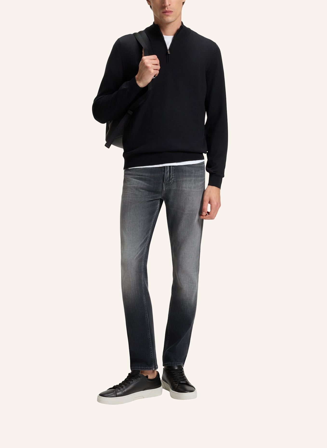 BOSS Jeans C-DELAWARE Slim Fit: DUNKELGRAU