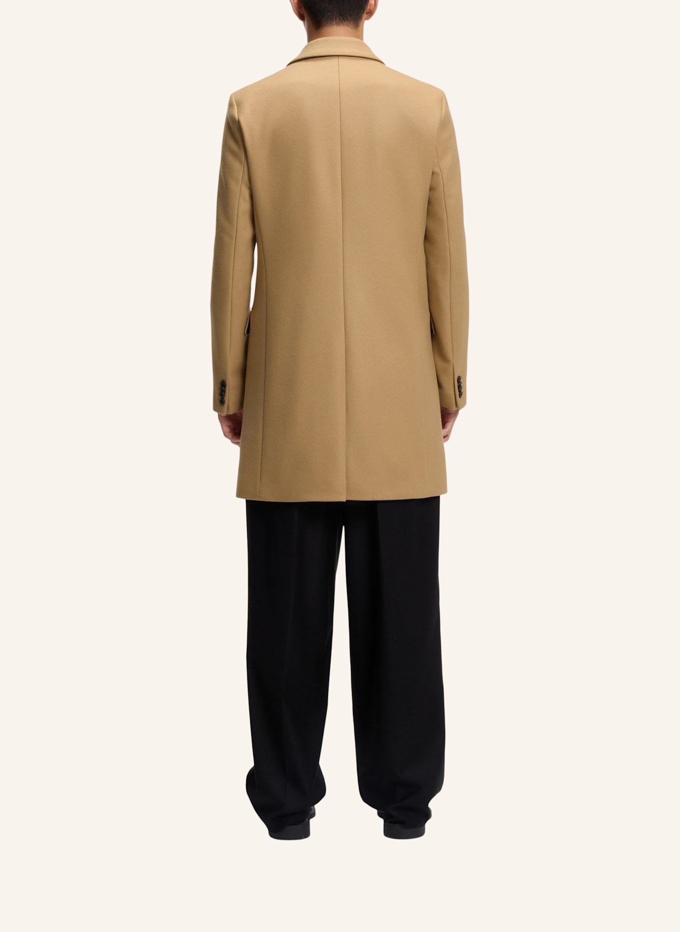 HUGO Casual Mantel MIGOR2541 Slim Fit: BEIGE