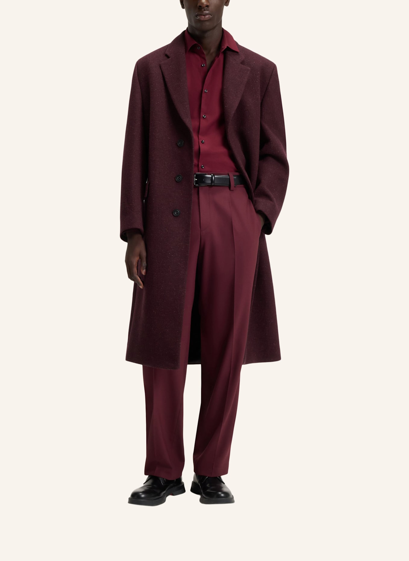 HUGO Casual Mantel MALD2541 Regular Fit: DUNKELROT