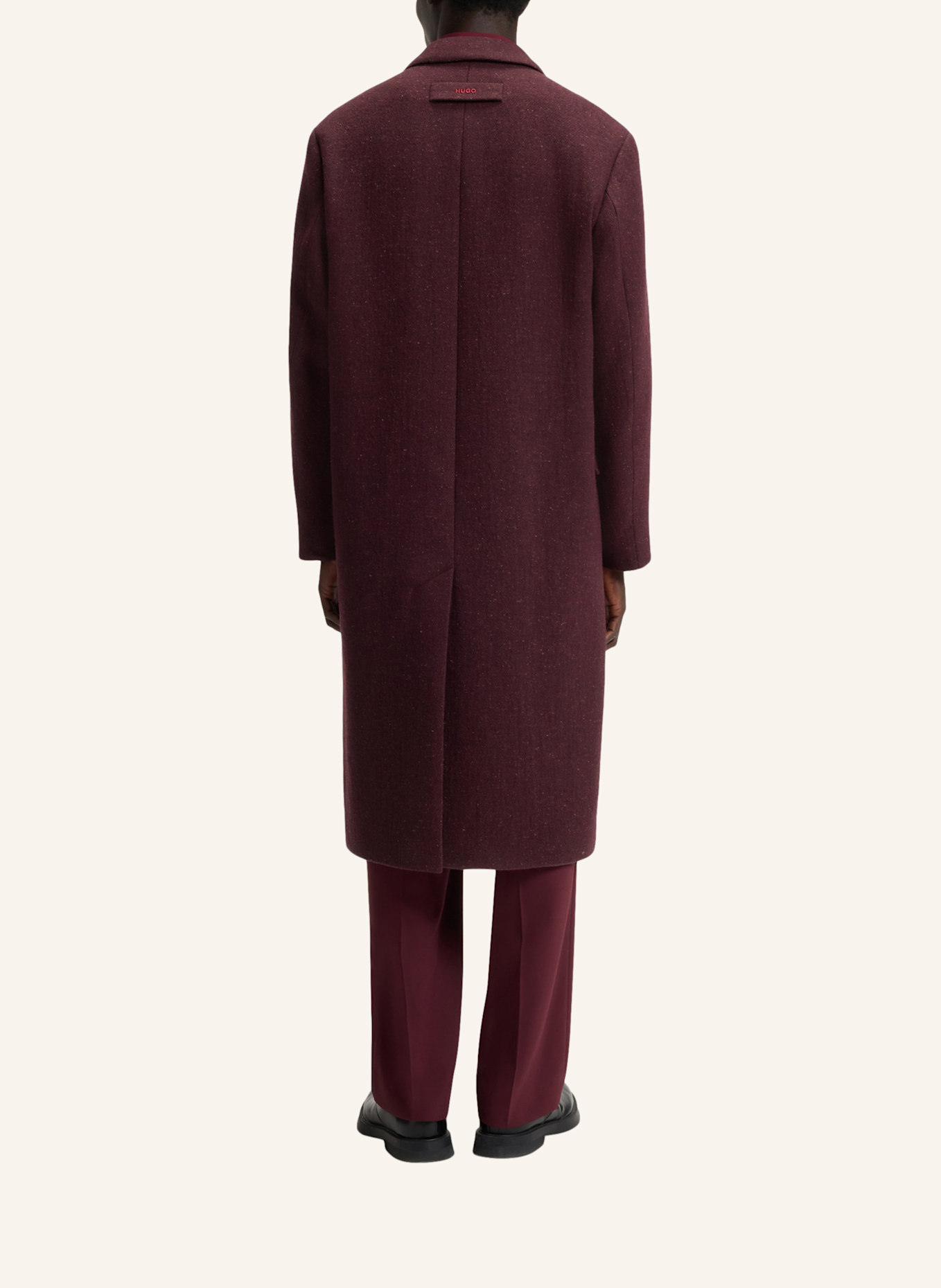 HUGO Casual Mantel MALD2541 Regular Fit: DUNKELROT