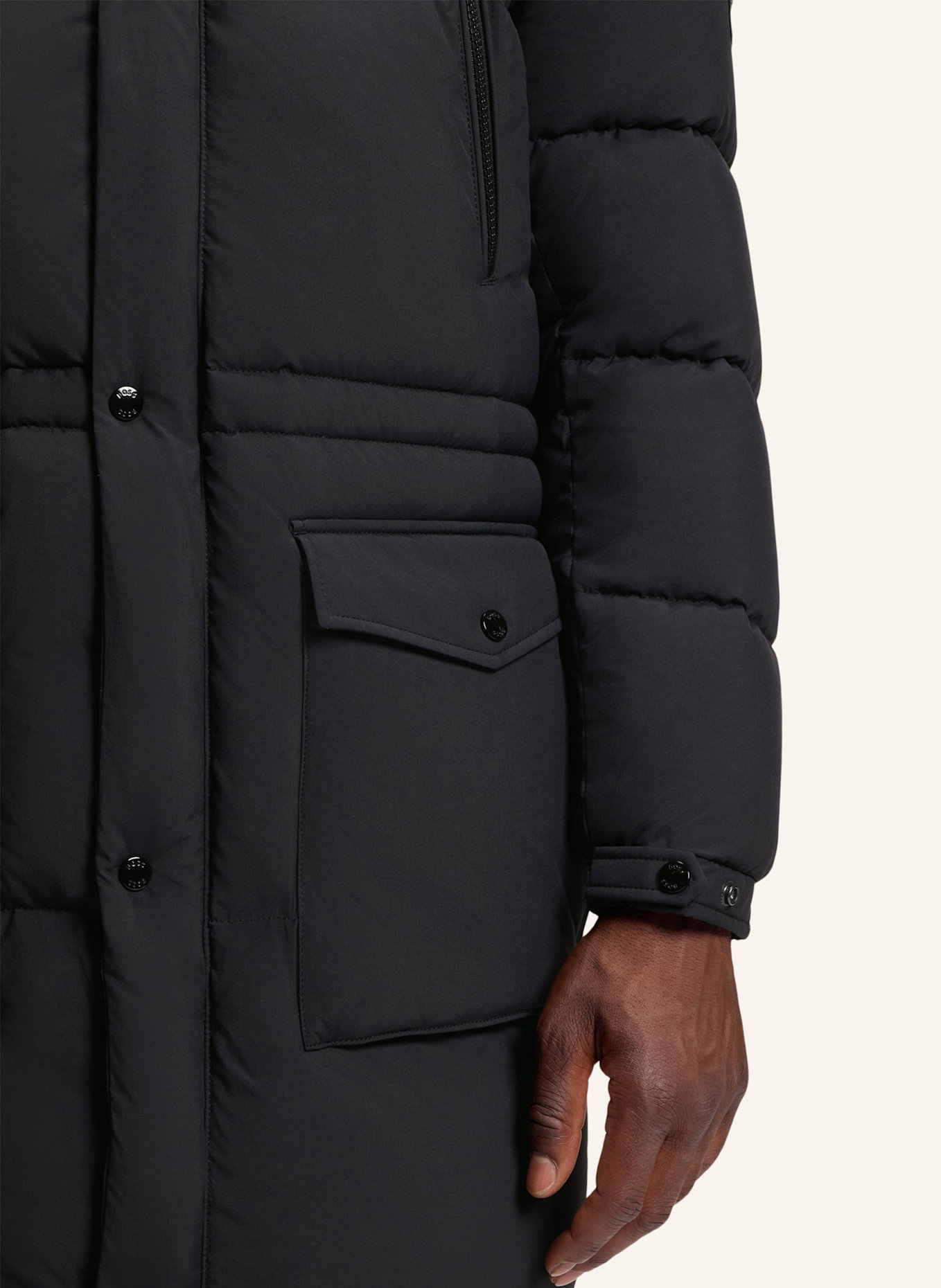 BOSS Casual Jacke H-CONDOLO2_IN Regular Fit: SCHWARZ