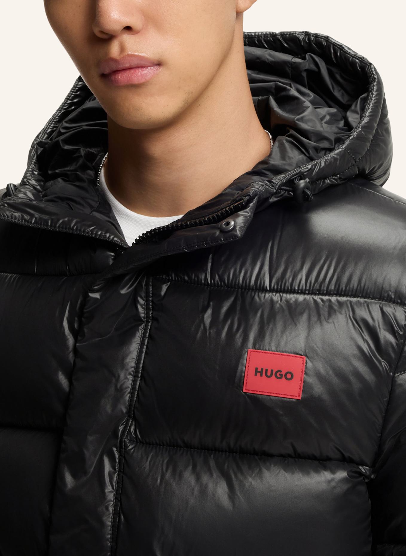 HUGO Casual Jacke BARO2531_IN Regular Fit: SCHWARZ