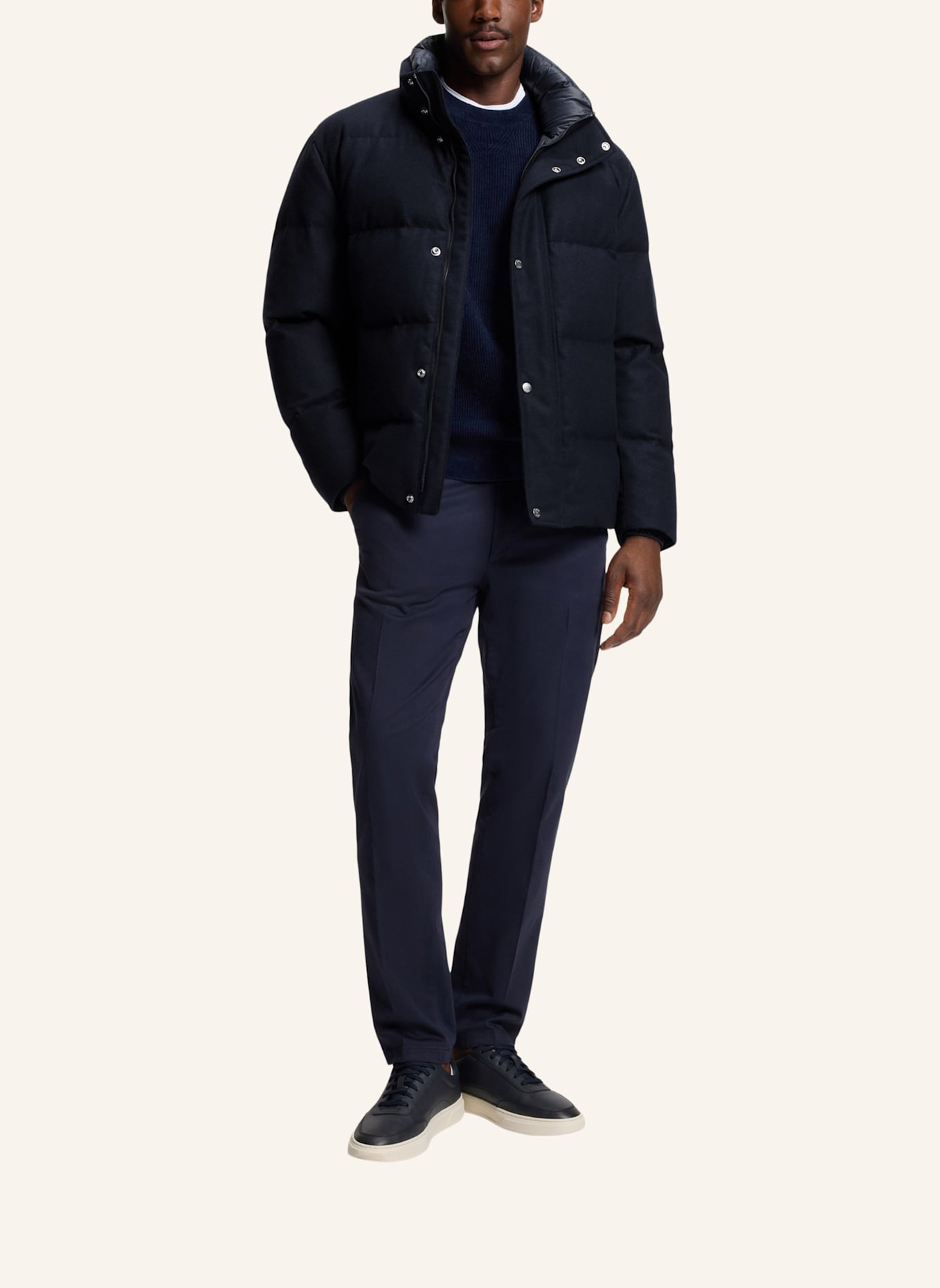 BOSS Daunenjacke P-DRADER: DUNKELBLAU