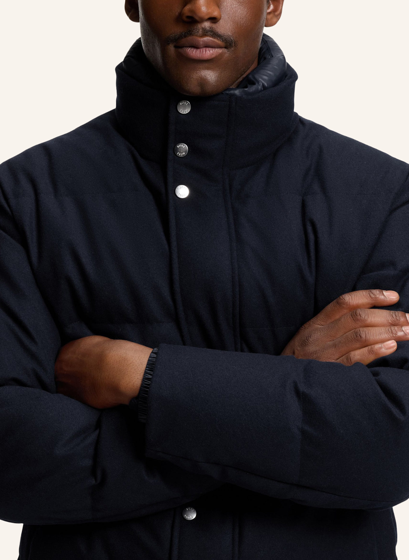 BOSS Daunenjacke P-DRADER: DUNKELBLAU