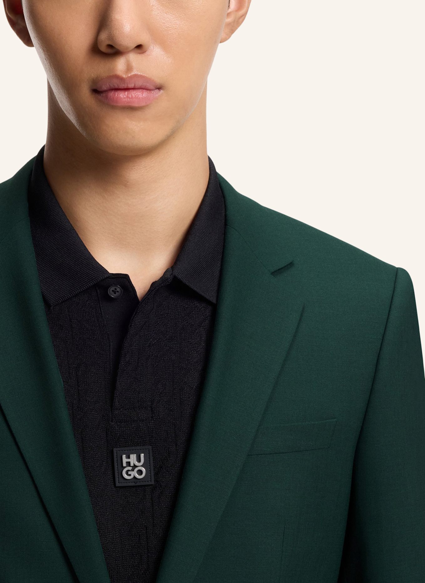 HUGO Business Anzug HENRY/GETLIN232X Slim Fit: HELLGRÜN