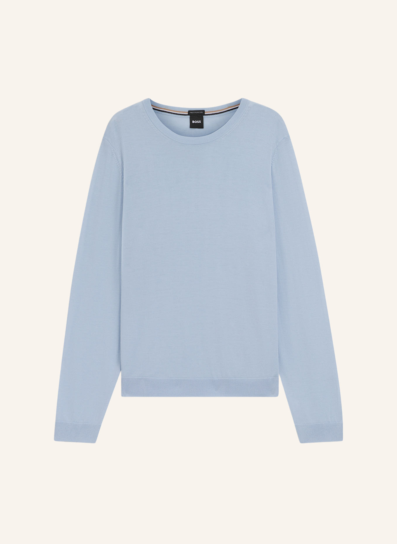BOSS Pullover LENO: HELLBLAU