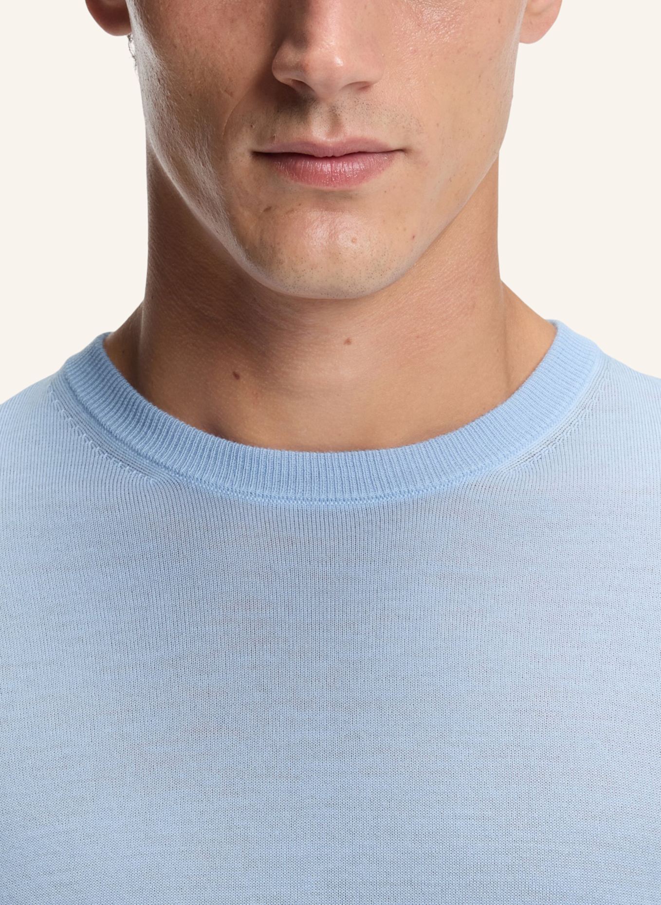 BOSS Pullover LENO: HELLBLAU