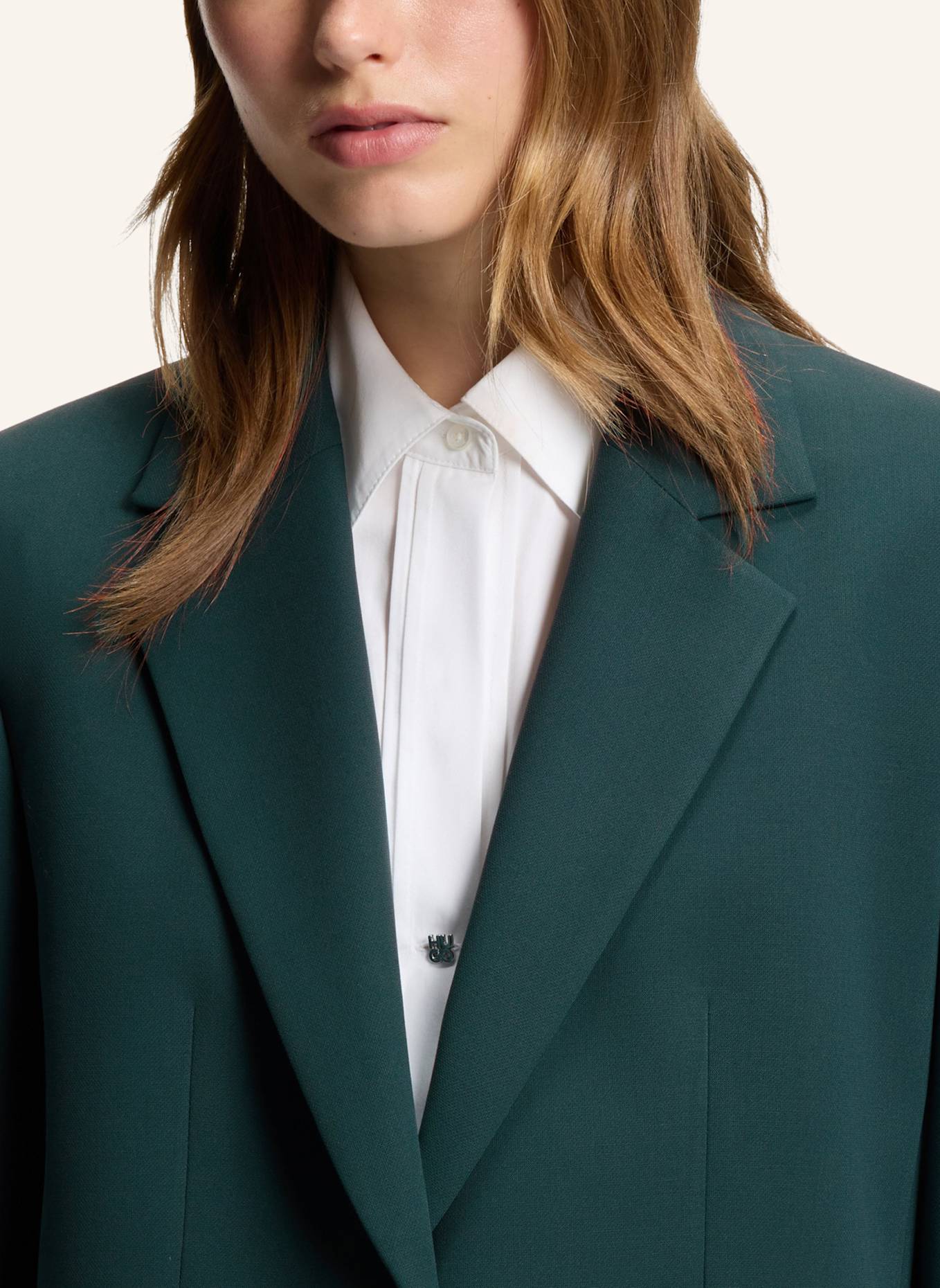 HUGO Blazer AREOTA Regular Fit: DUNKELGRÜN