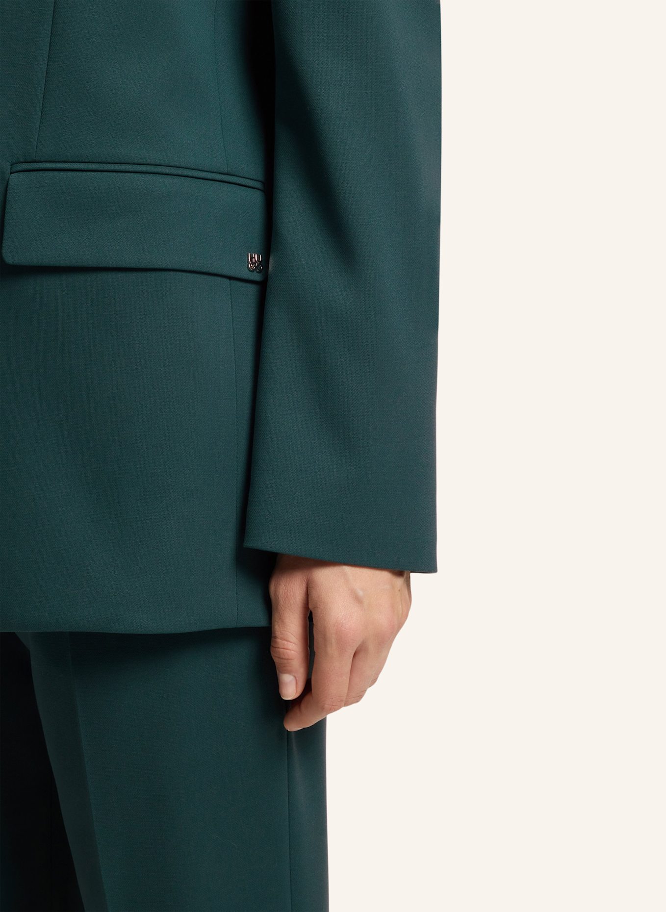 HUGO Blazer AREOTA Regular Fit: DUNKELGRÜN