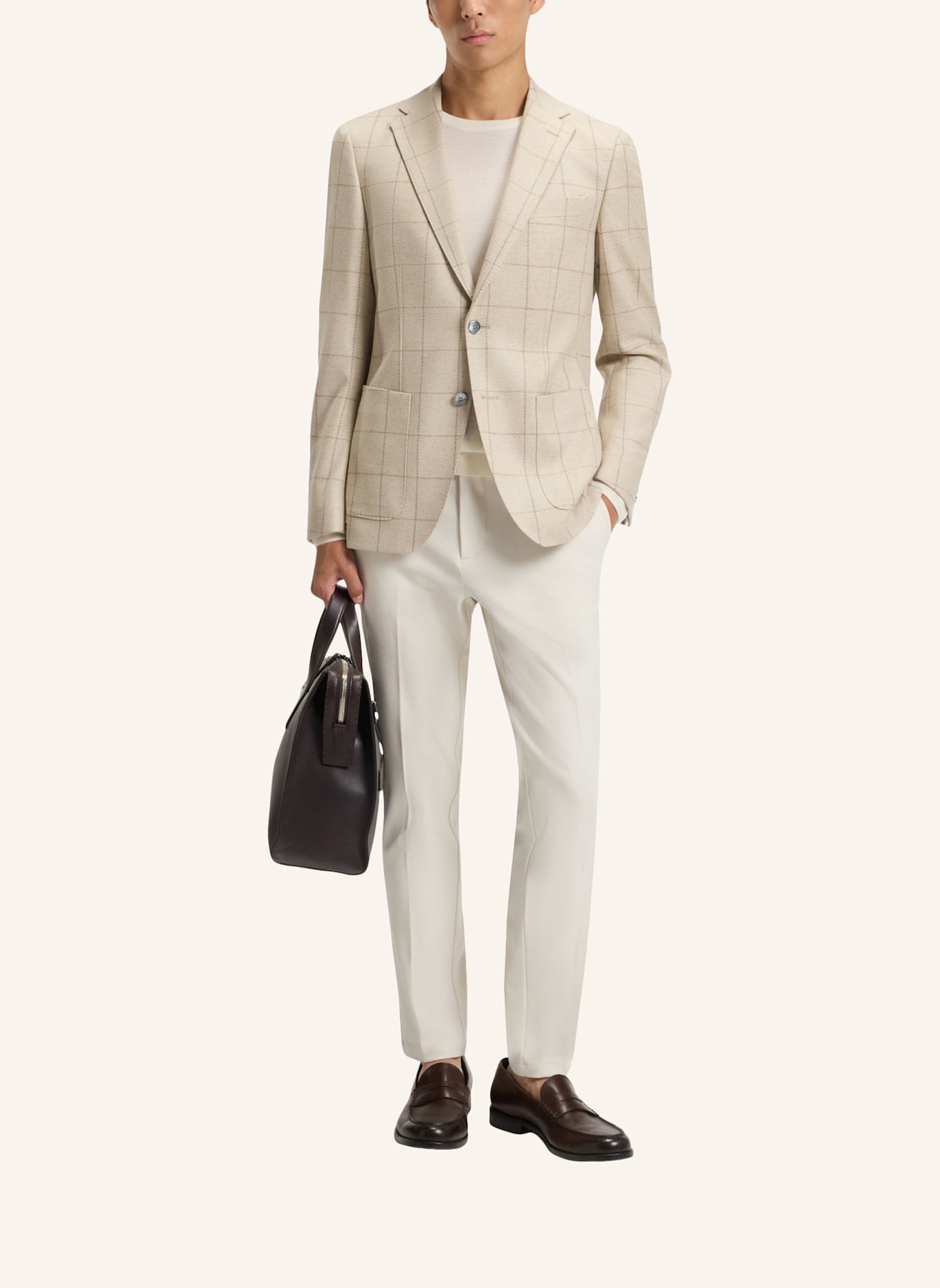 BOSS Casual Hose H-KAITON1 Slim Fit: WEISS