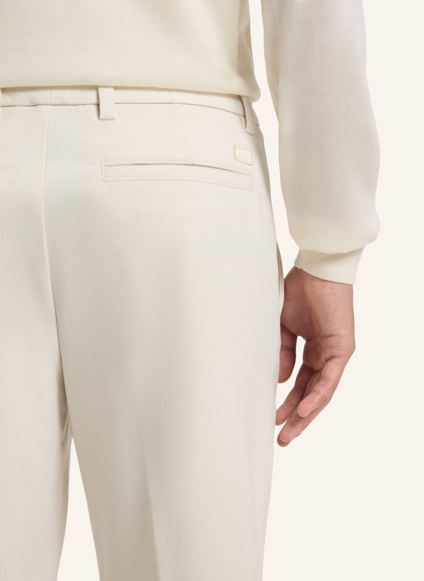 BOSS Casual Hose H-KAITON1 Slim Fit: WEISS