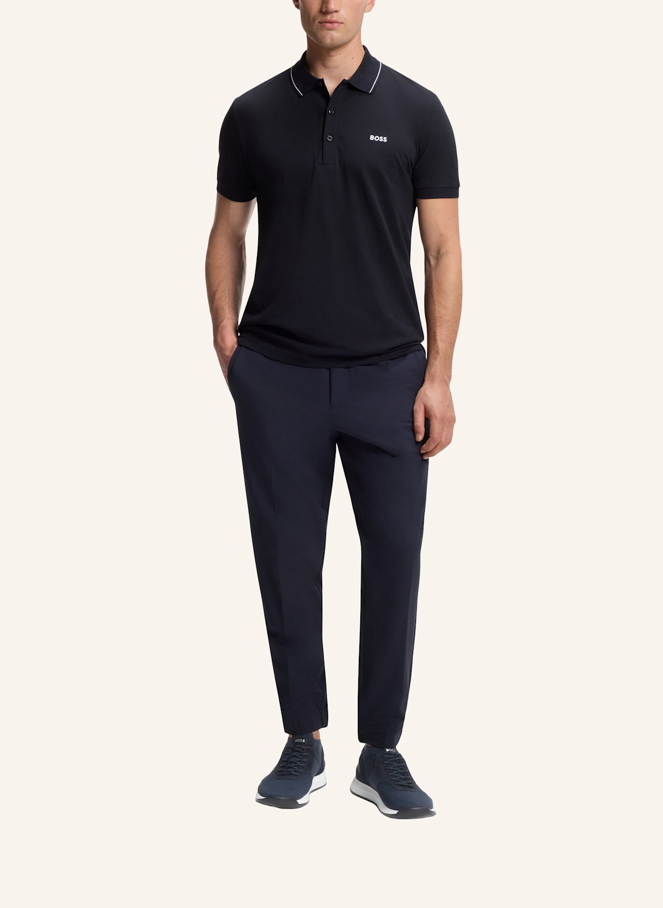 BOSS Sneaker TITANIUM_RUNN_KNST_N: DUNKELBLAU