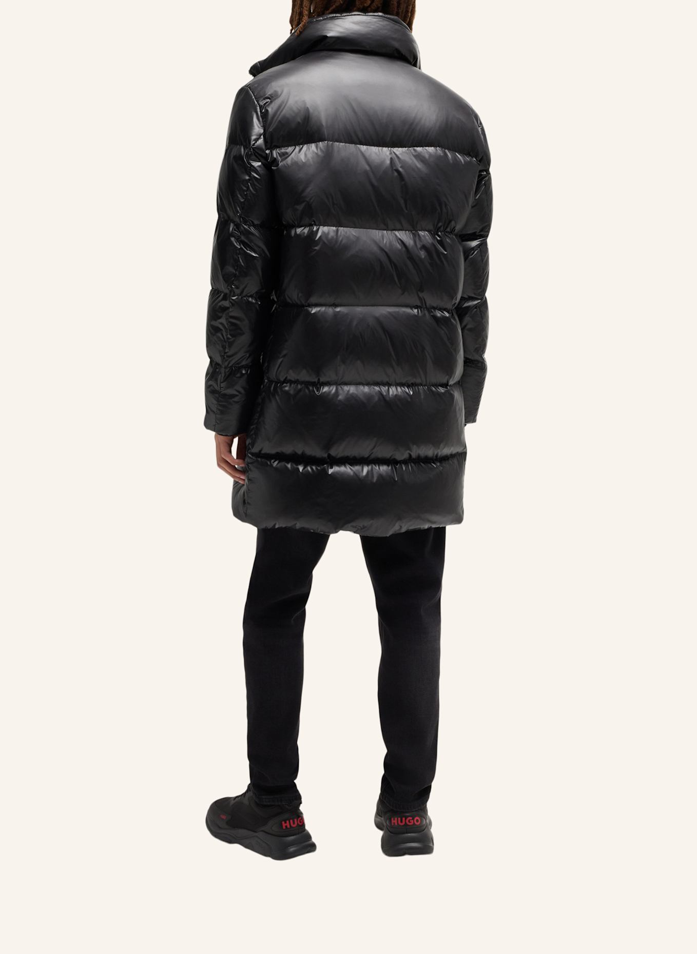 HUGO Casual Mantel MAGNUS2242_IN Regular Fit: SCHWARZ