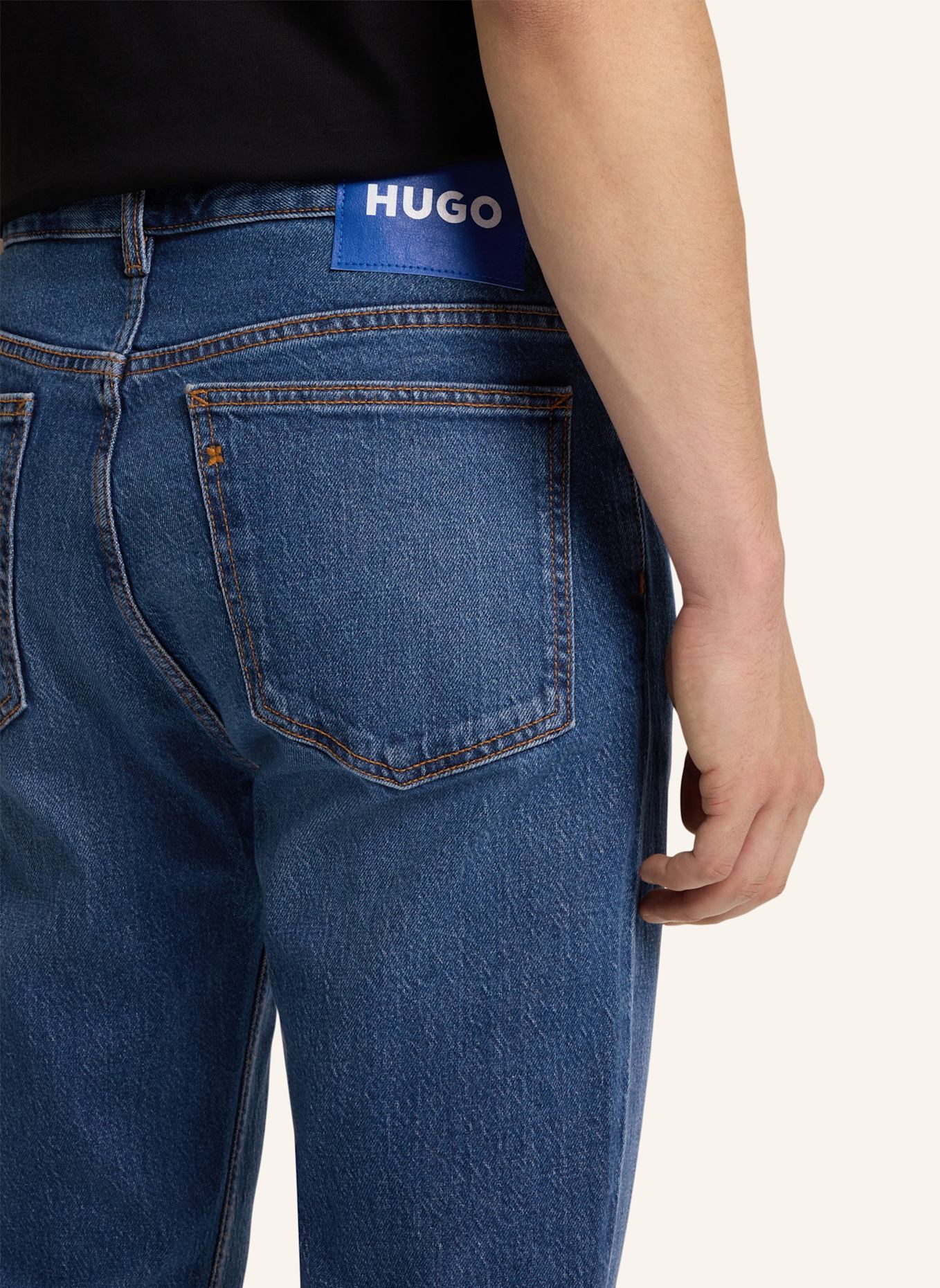 HUGO Jeans ASH Slim Fit: DUNKELBLAU