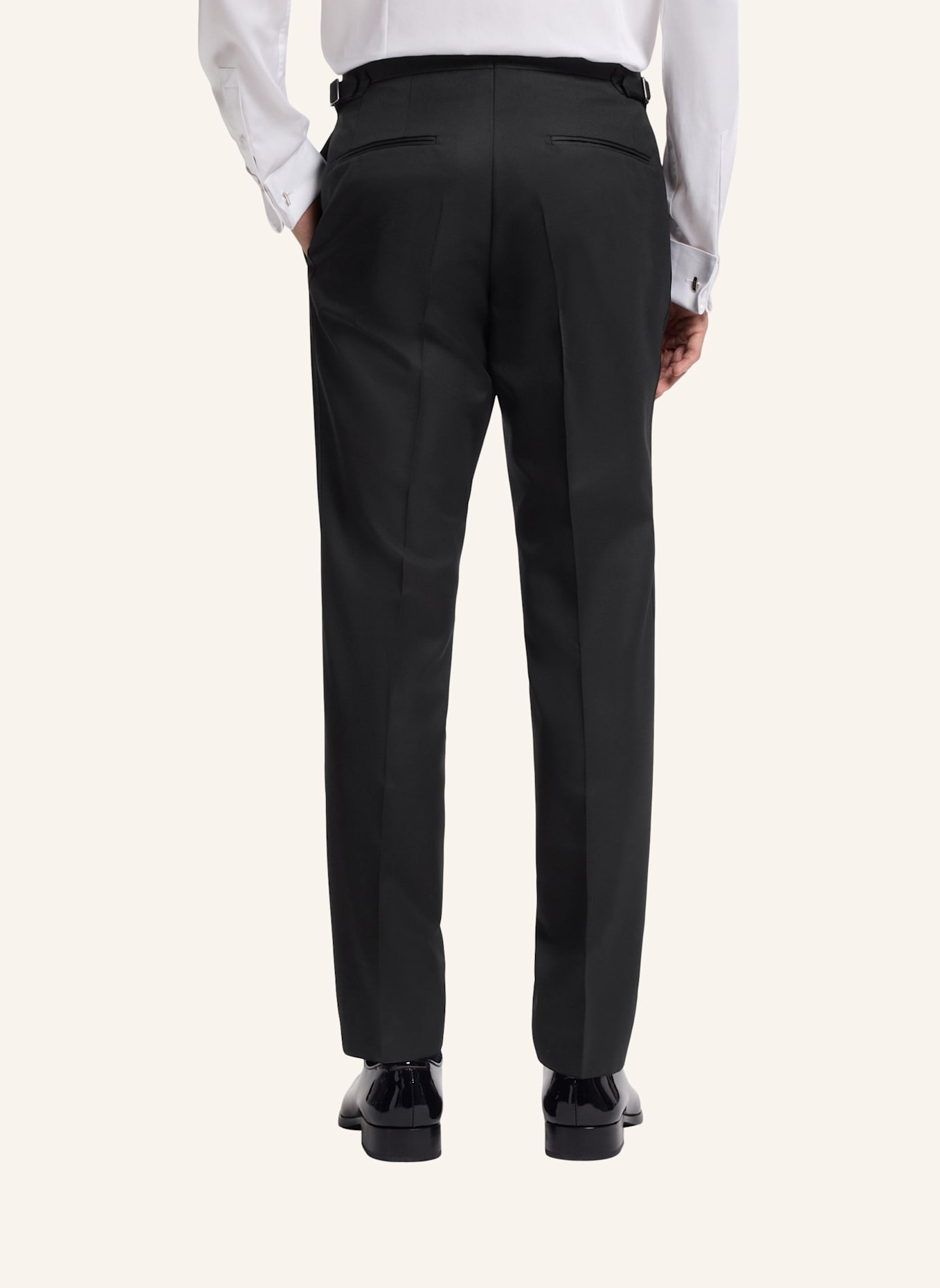 BOSS Business Anzug L-HARVERS2PCSTUX-254 Slim Fit: SCHWARZ
