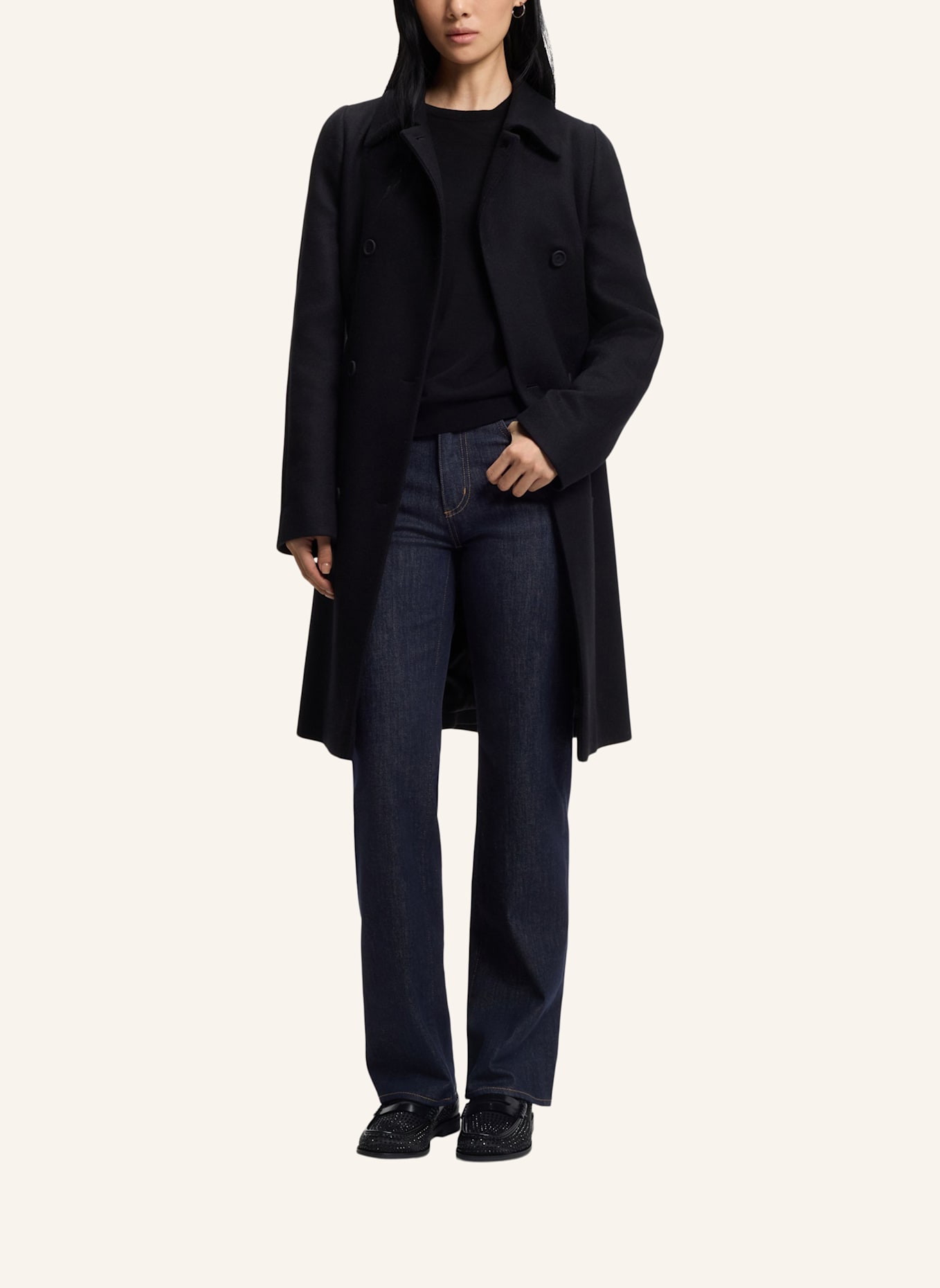 BOSS Flacher Schuh LYCIA_MOCC_STHTF: SCHWARZ