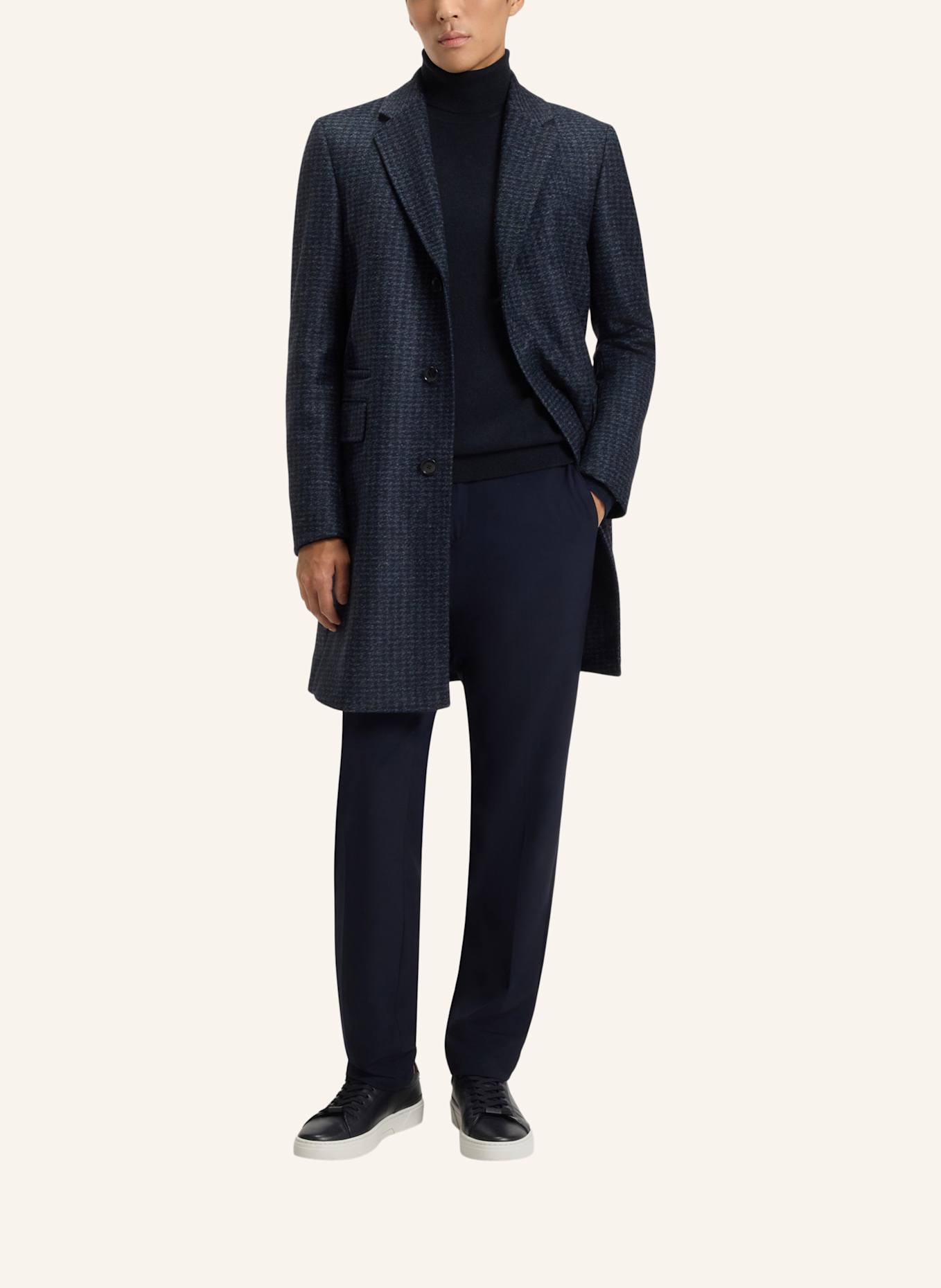 BOSS Pullover H-EMIO Regular Fit: DUNKELBLAU