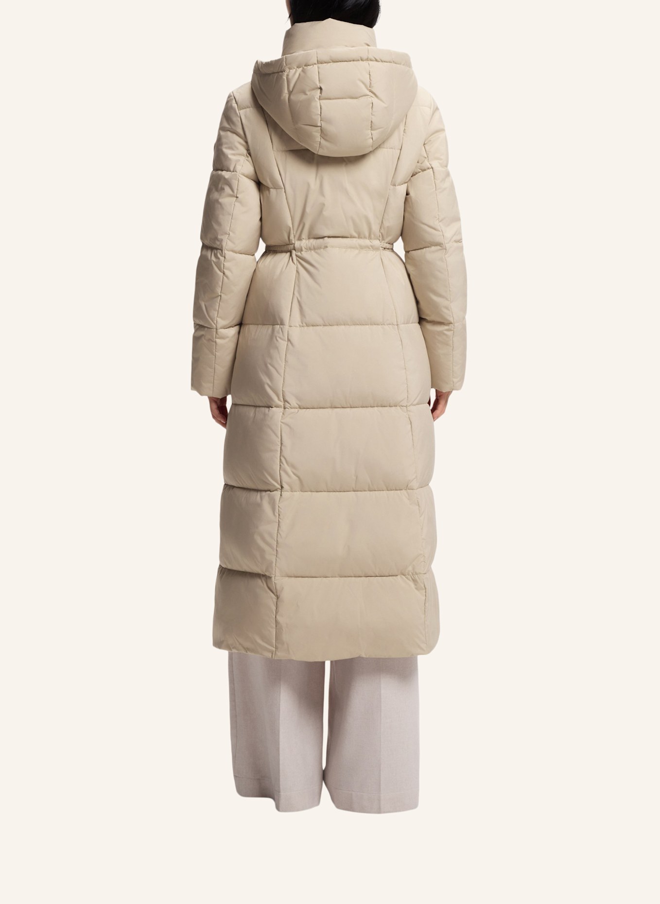 BOSS Steppmantel PAMAXI mit abnehmbarer Kapuze: BEIGE