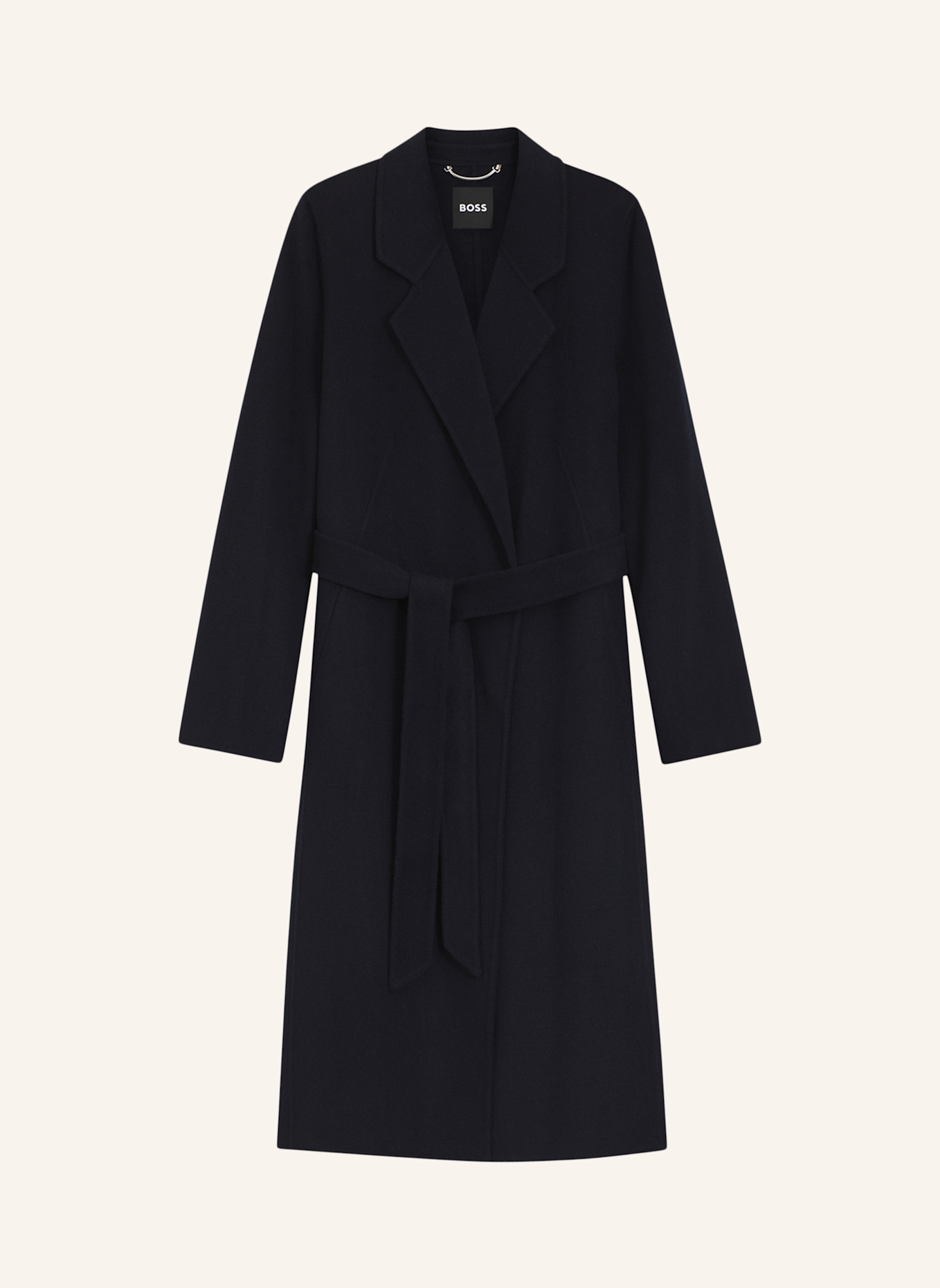 BOSS Klassischer Mantel COTAZ_DF Slim Fit: DUNKELBLAU