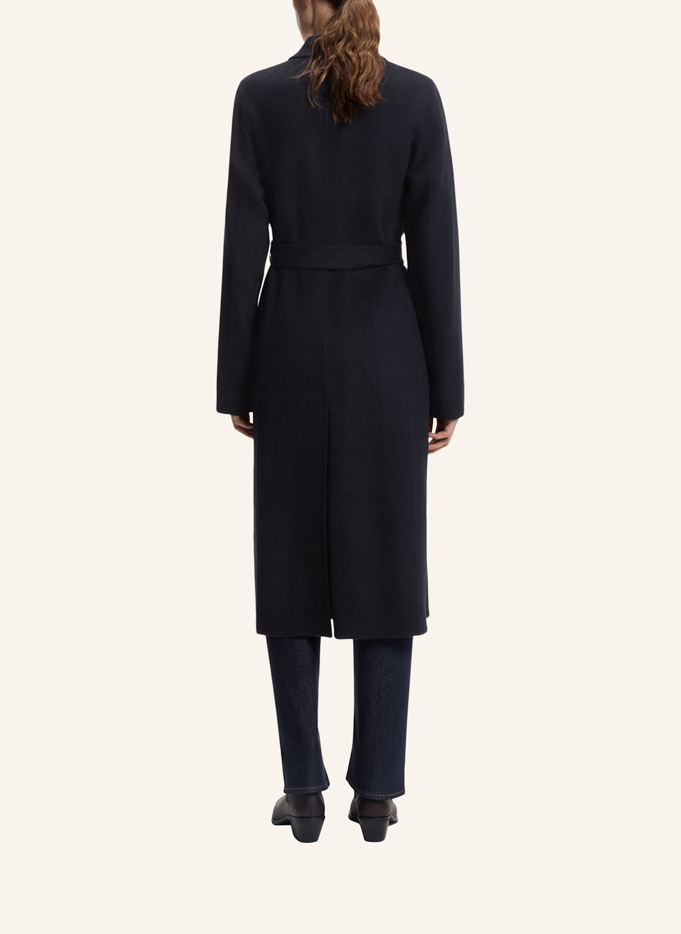 BOSS Klassischer Mantel COTAZ_DF Slim Fit: DUNKELBLAU