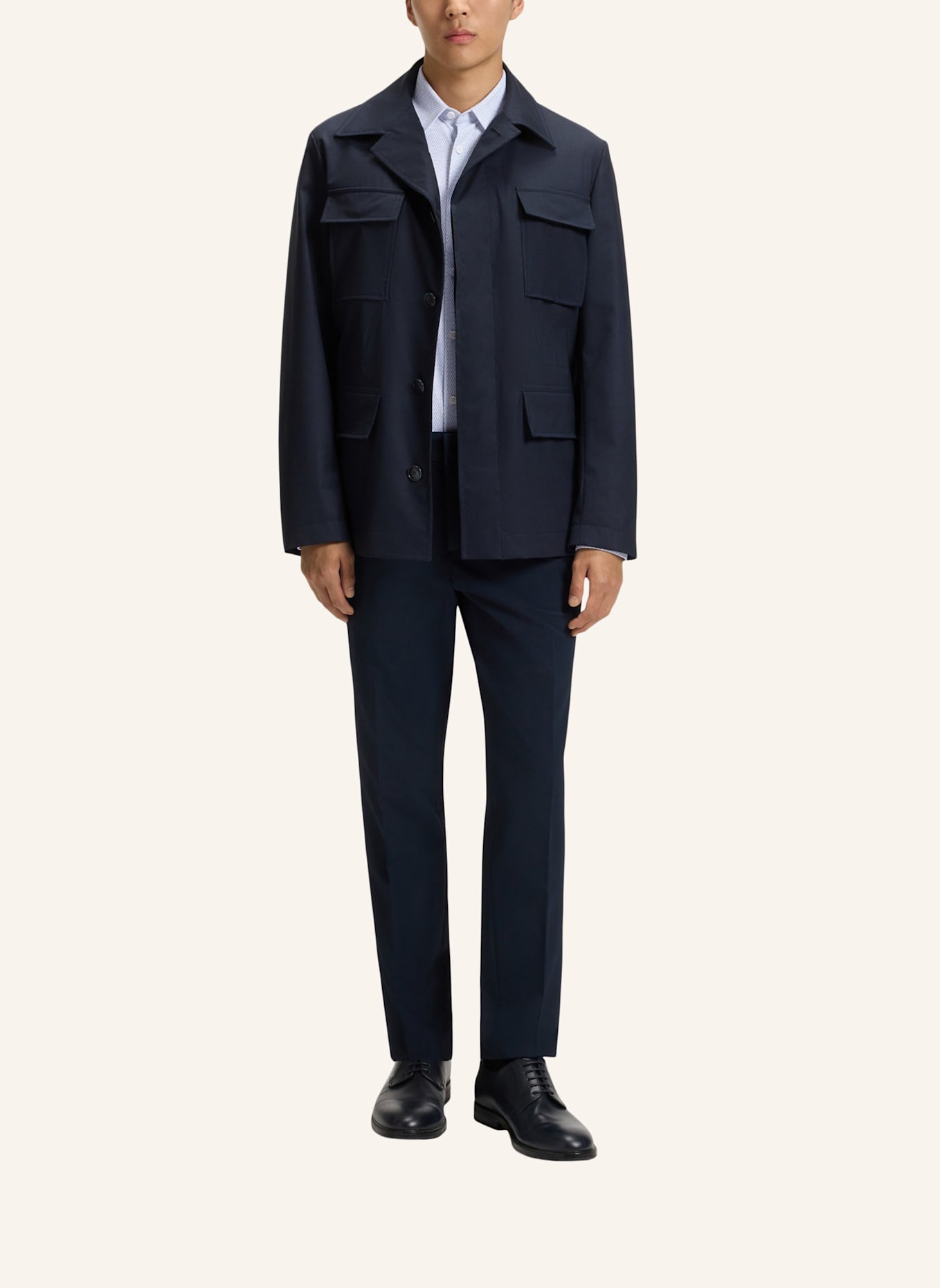 BOSS Casual Hemd P-ROAN-KENT-C1-233 Slim Fit: HELLBLAU