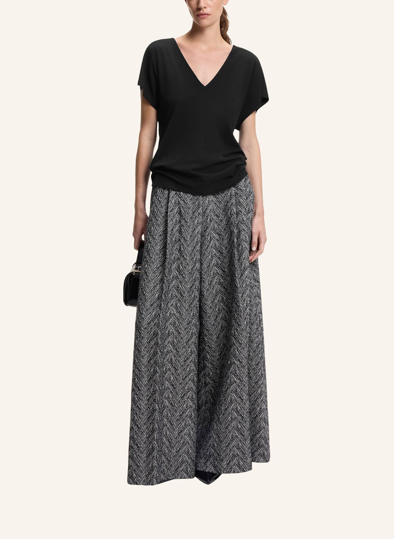 BOSS Casual Top ECREVA Regular Fit: SCHWARZ