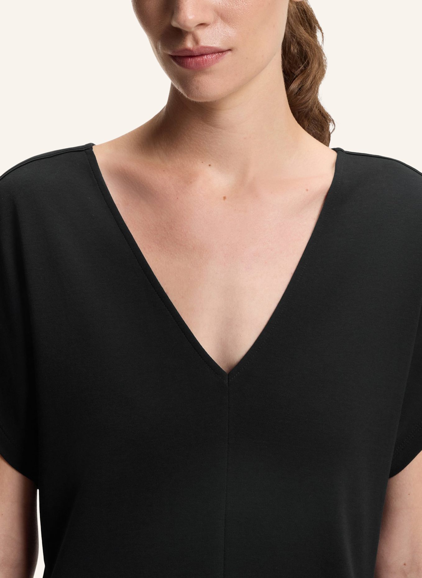 BOSS Casual Top ECREVA Regular Fit: SCHWARZ