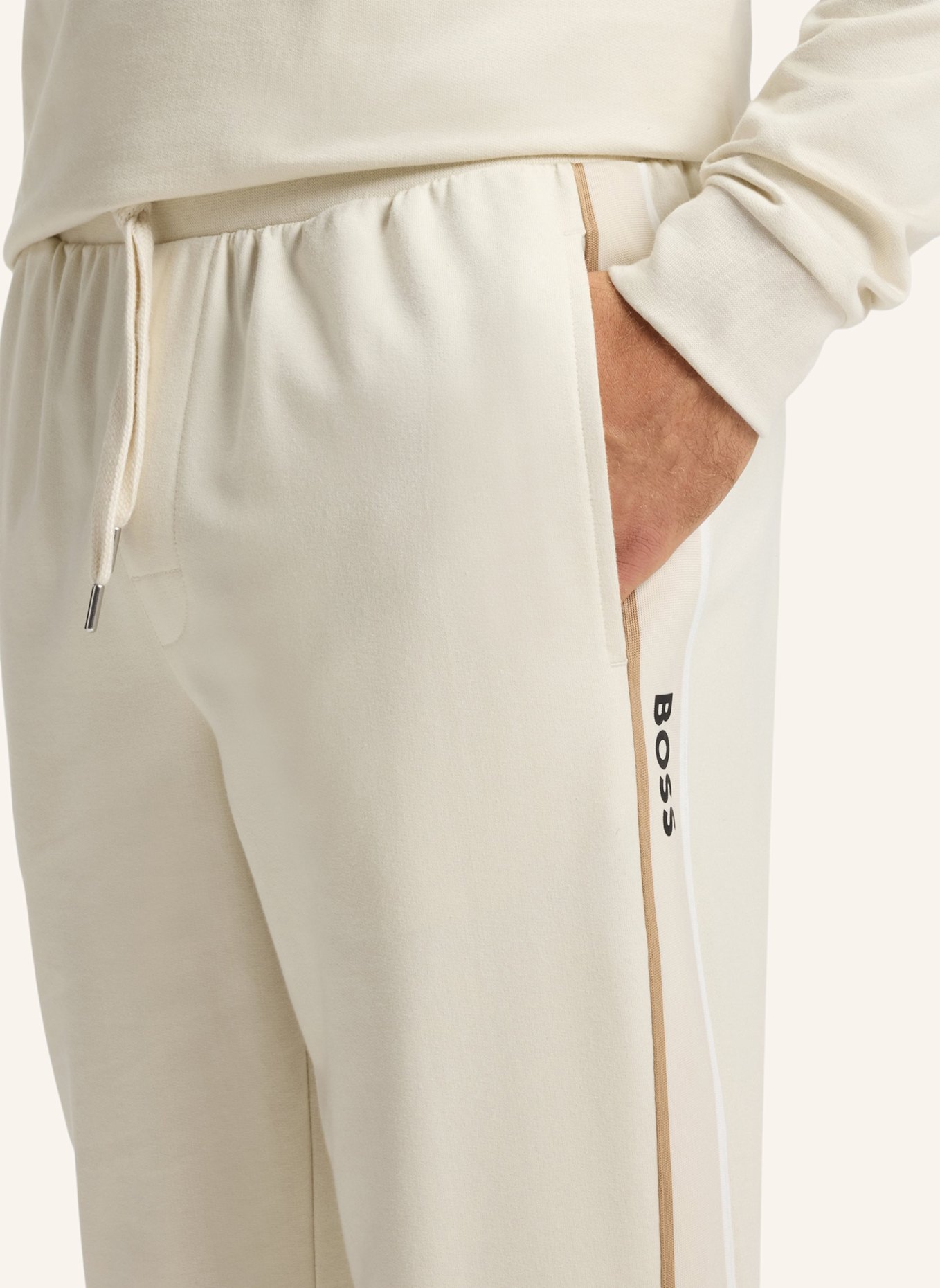 BOSS Loungewear Unterteil ICONIC PANTS: WEISS