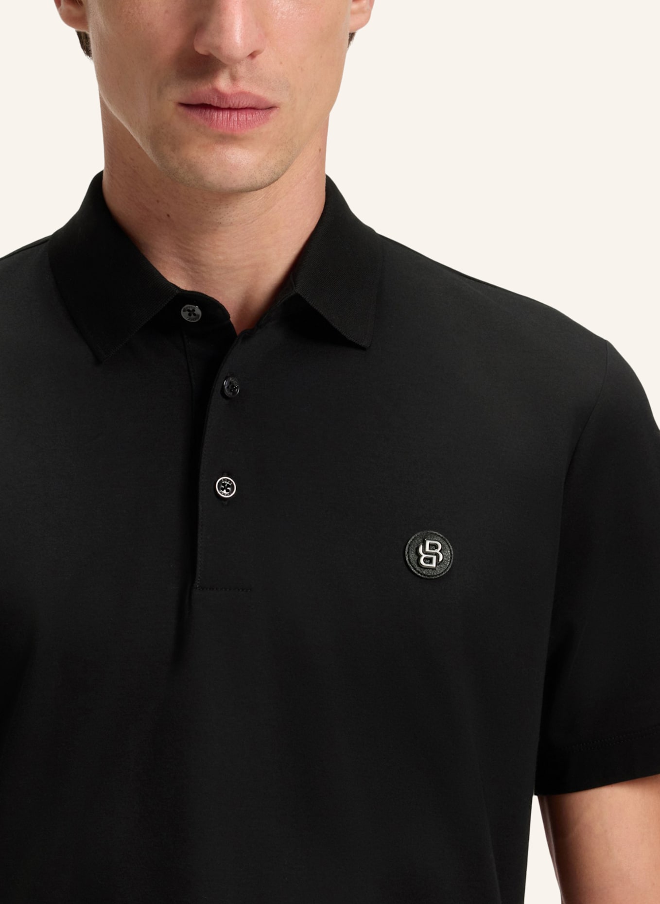 BOSS Jersey-Poloshirt PARRIS: SCHWARZ