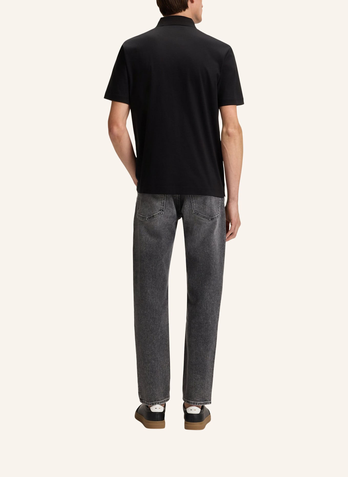 BOSS Jersey-Poloshirt PARRIS: SCHWARZ