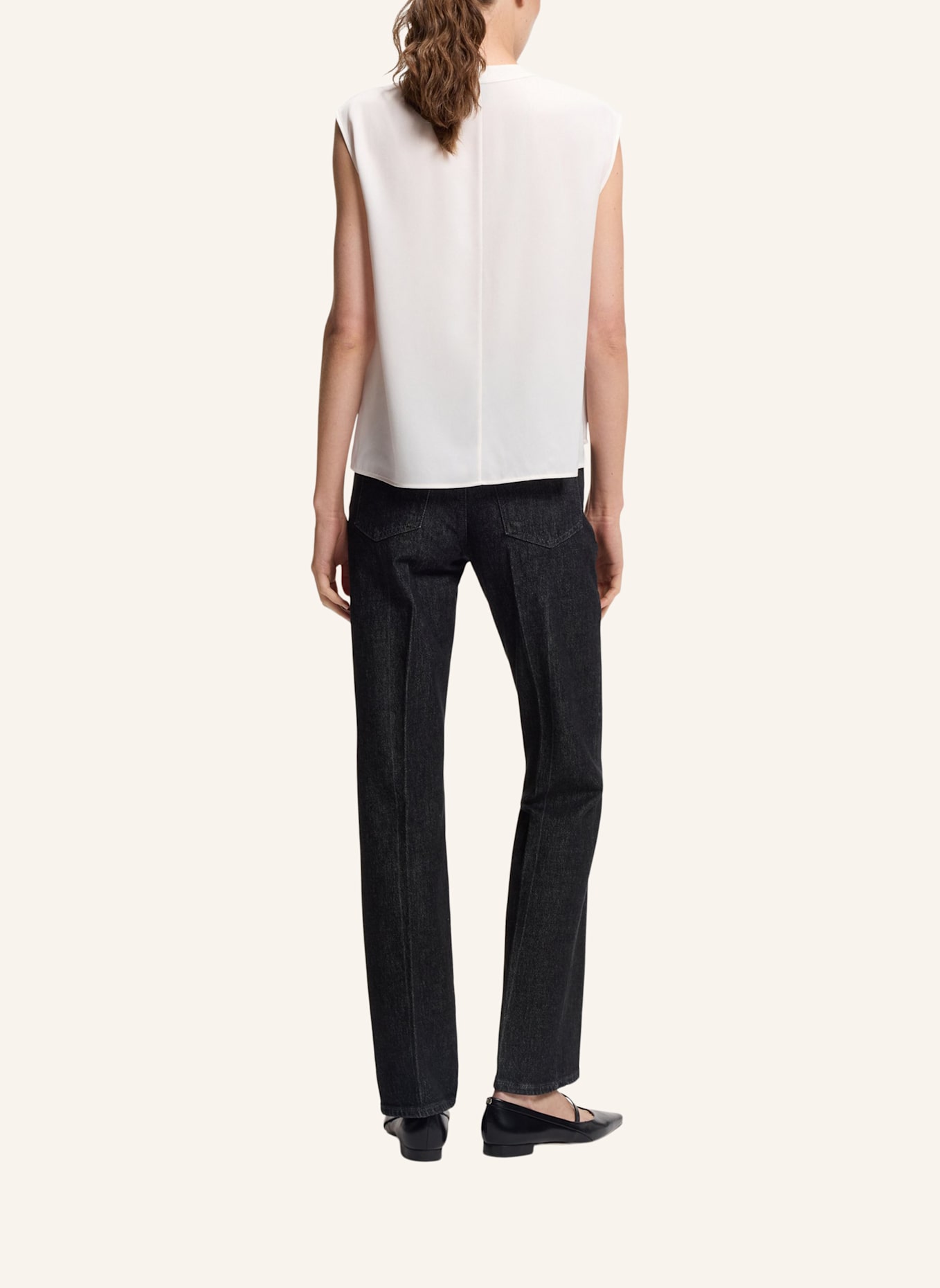 BOSS Business Bluse BASINA Regular Fit: WEISS