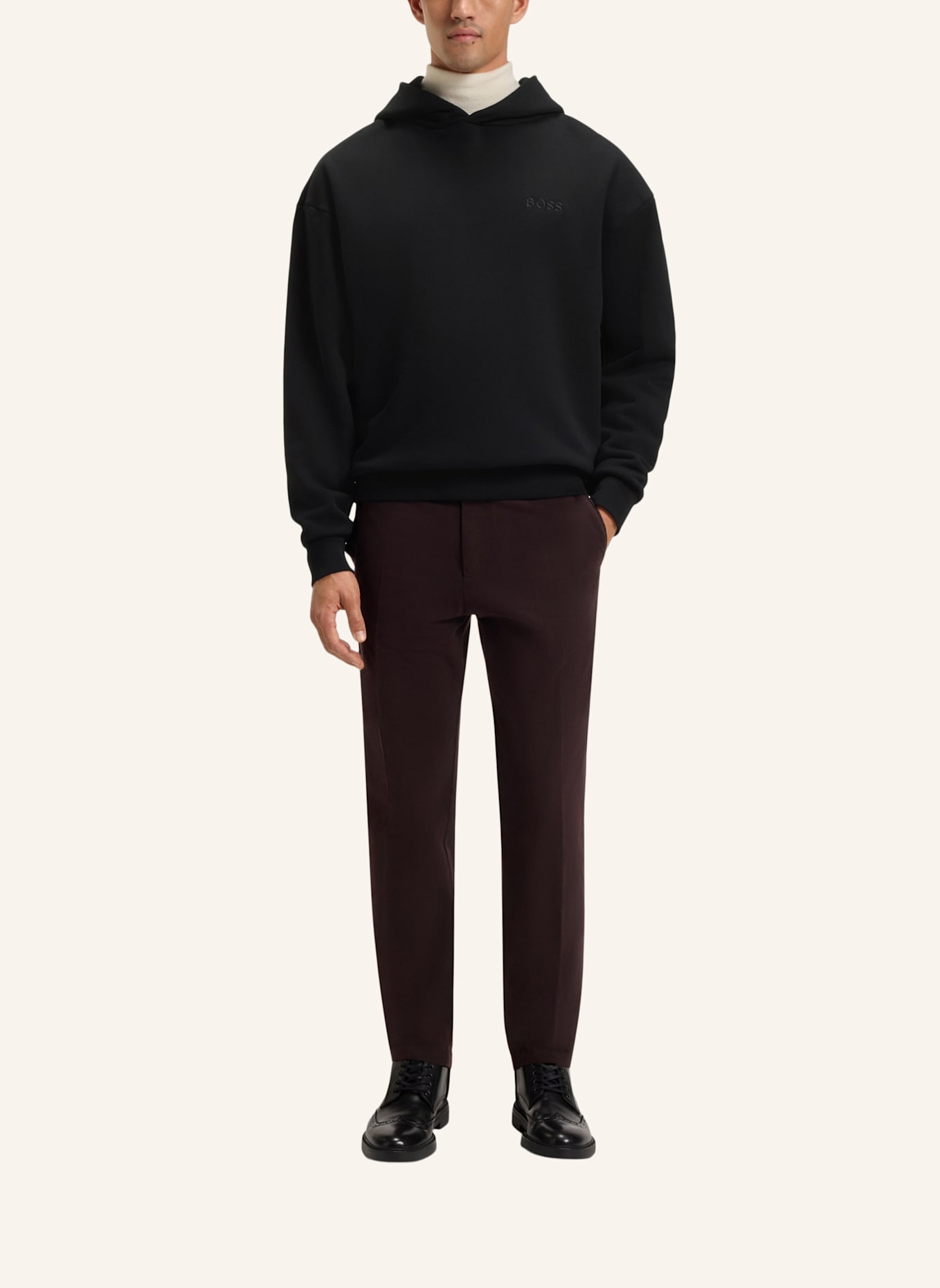 BOSS Sweatshirt C-STEVENS 20 Relaxed Fit: SCHWARZ