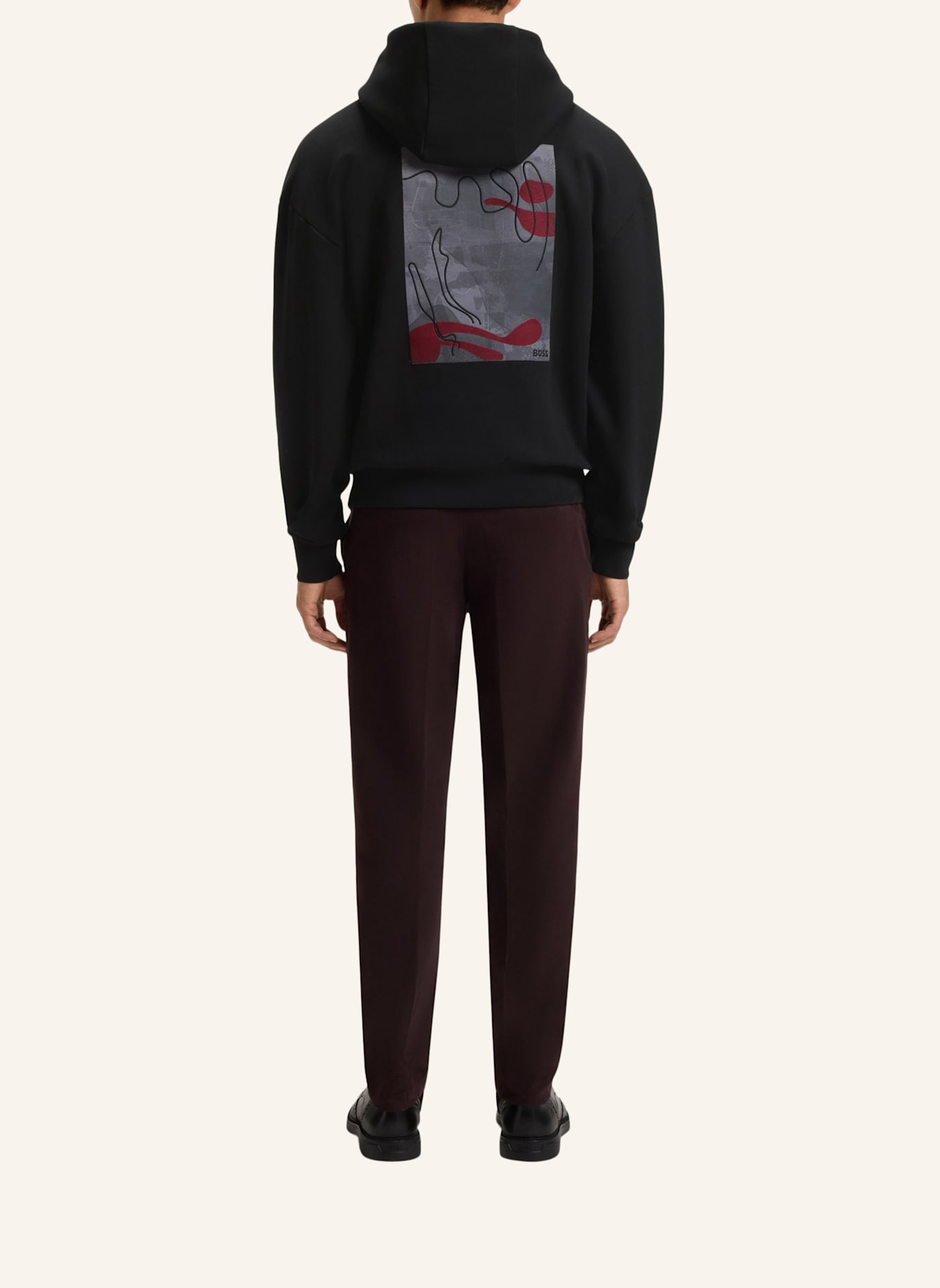 BOSS Sweatshirt C-STEVENS 20 Relaxed Fit: SCHWARZ