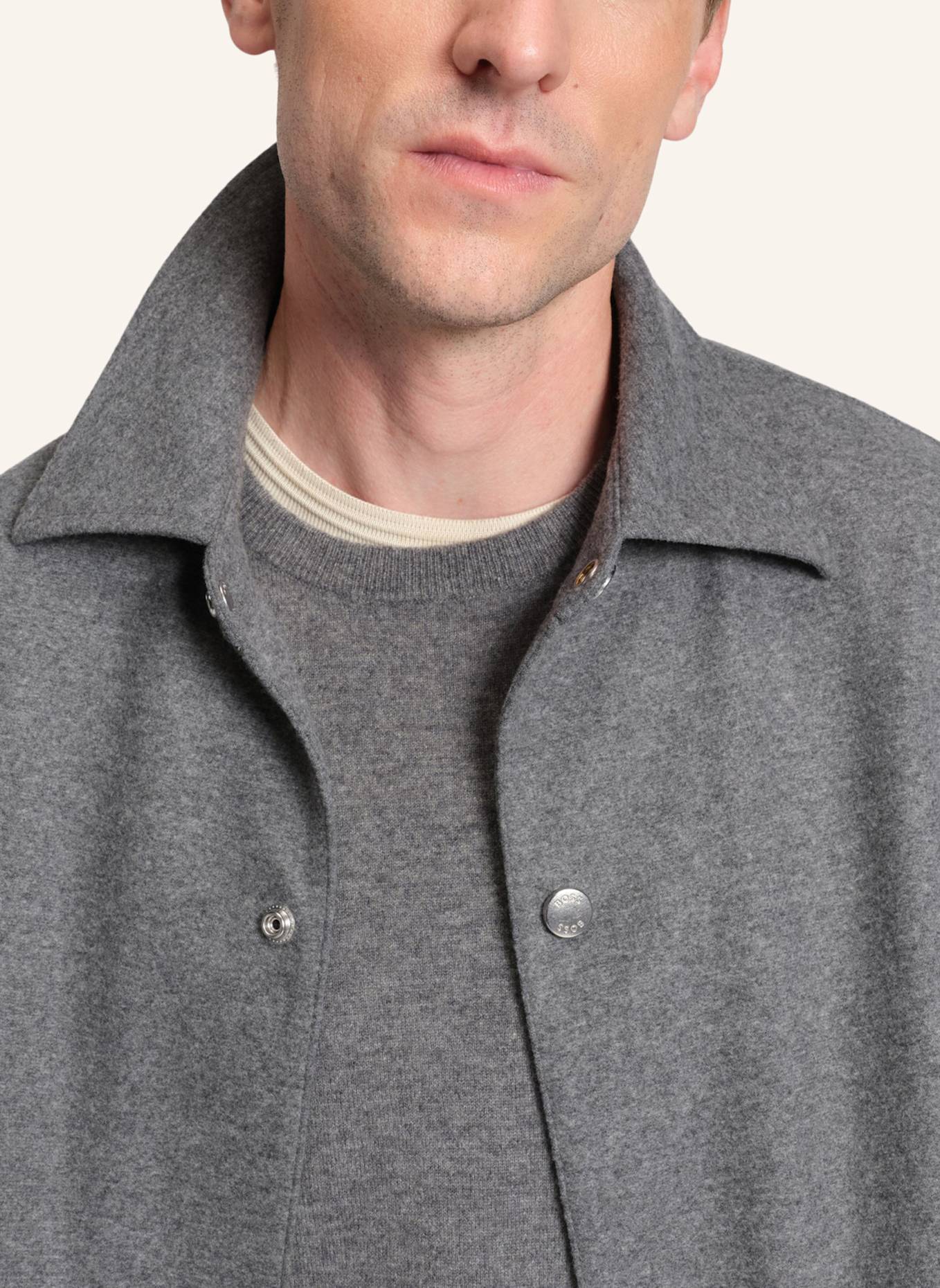 BOSS Blazer P-CRAIG-J-COACH-254 Relaxed Fit: GRAU