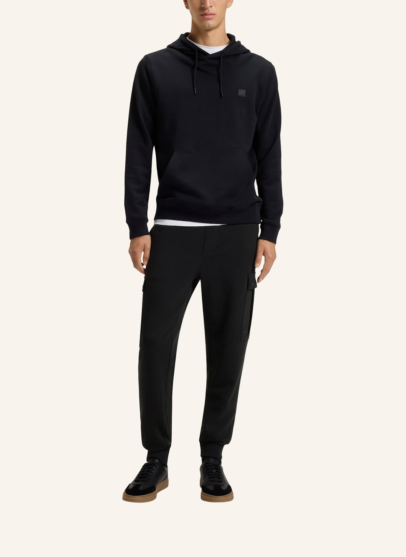 BOSS Casual Hose SETEAM Relaxed Fit: SCHWARZ