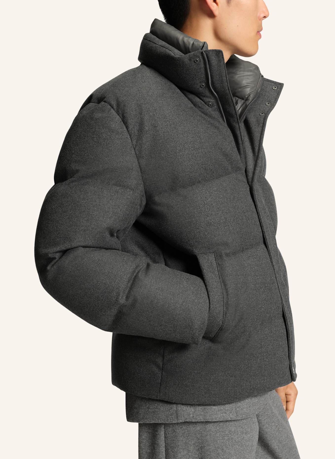 BOSS Daunenjacke P-DRADER: GRAU