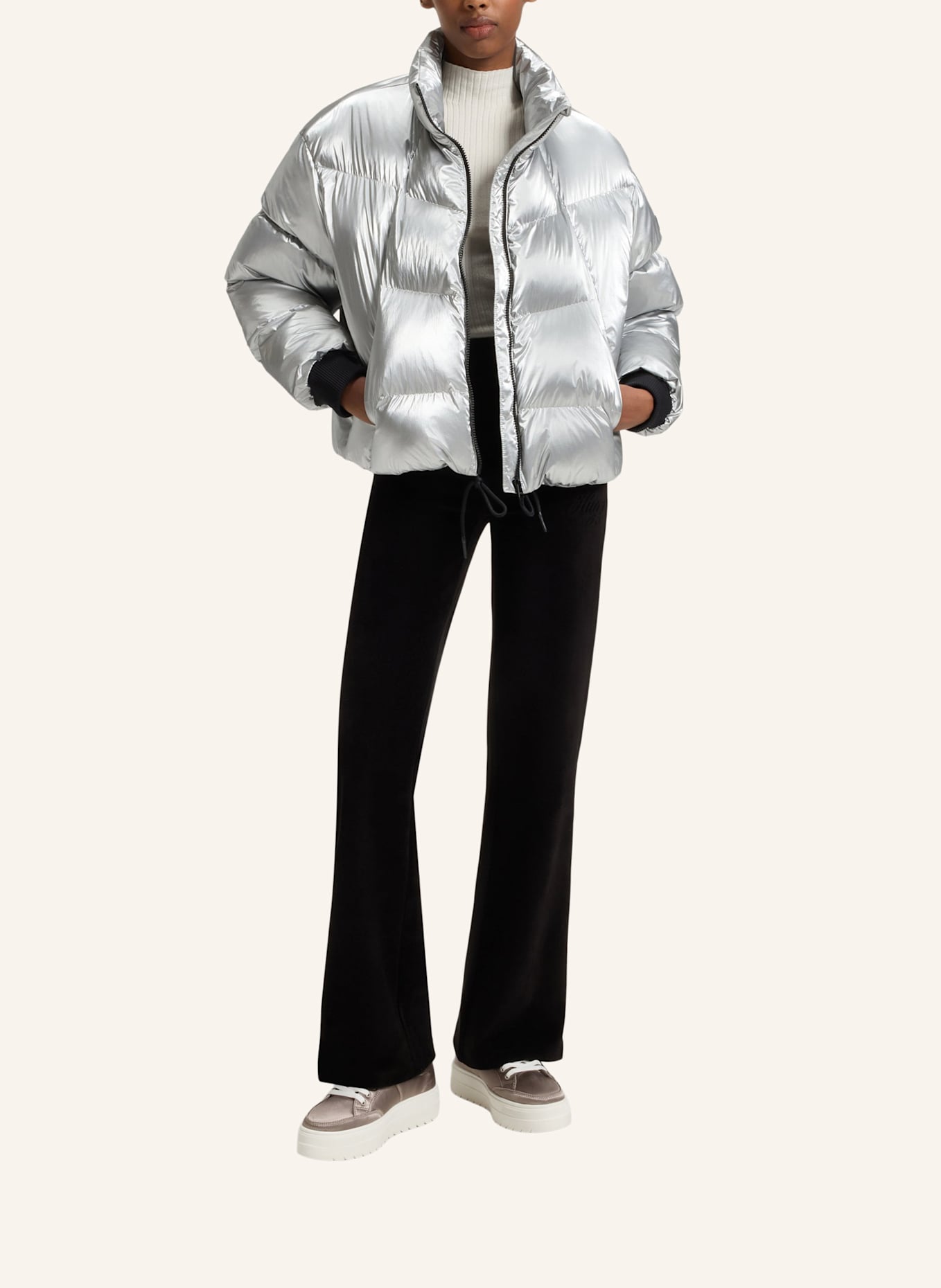 HUGO Turnschuh LYSSA_TENN_ST: BEIGE