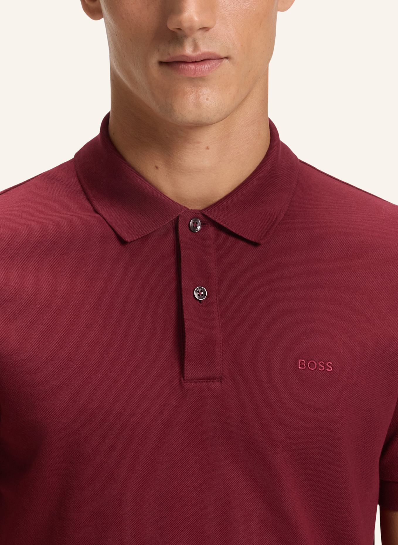 BOSS Poloshirt PALLAS Regular Fit: DUNKELROT