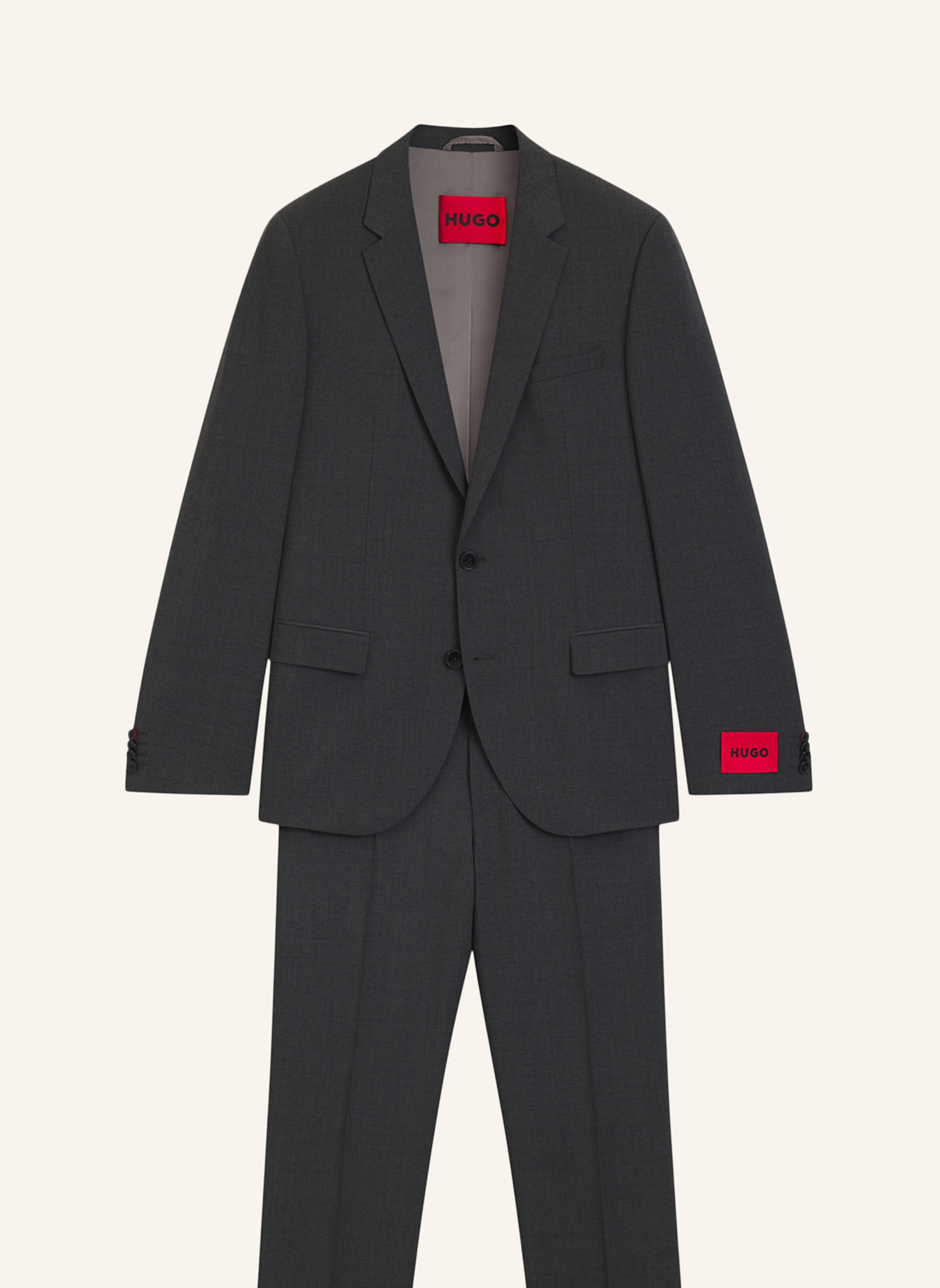 HUGO Business Anzug HENRY/GETLIN231X Slim Fit: DUNKELGRAU